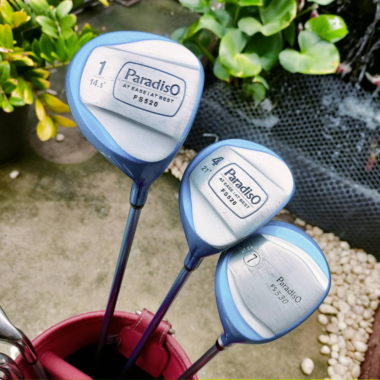 ไม้กอล์ฟครบชุดสำหรับผู้หญิง BRIDGESTONE PARADISO ชุดพรีเมี่ยมญี่ปุ่น ก้านเบาสบาย ชุดเหล็กตีง่ายและตีไกลมากๆ ไม้กอล์ฟพรีเมี่ยมมือสอง ของแท้ By NakaraLuxurious