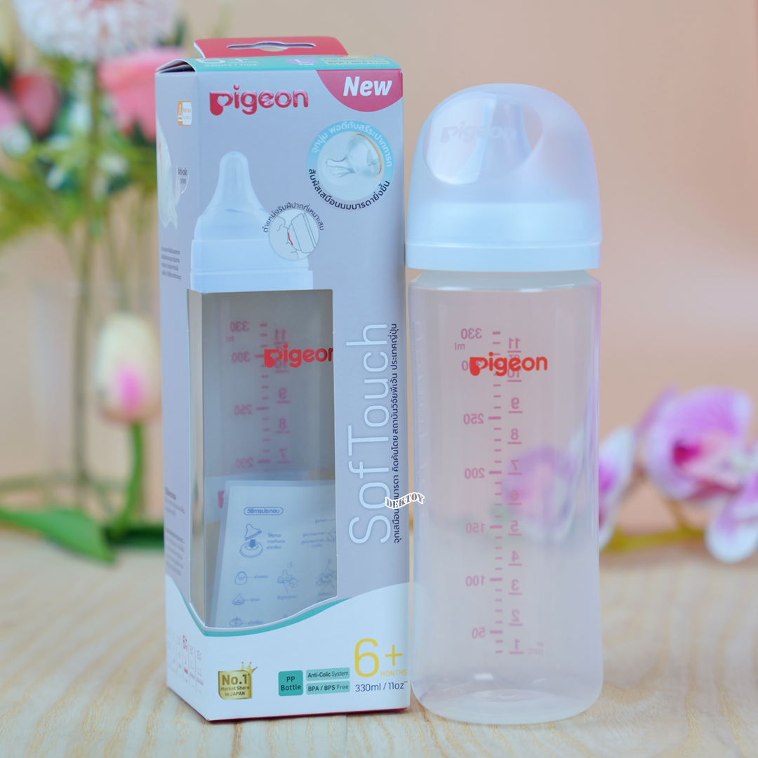 PIGEON พีเจ้น ขวดนมพีเจ้น PP 11 ออนซ์ 330 มล คอกว้าง