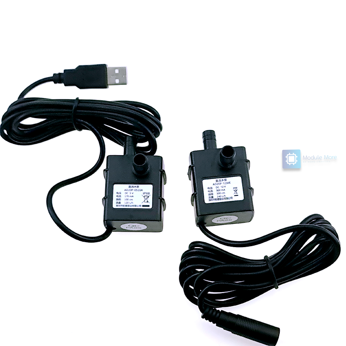 ปั้ม DC 5v/12v DC Water Pump 5V/12V home 120L/H / 240L/H Ultra Quiet Brushless Motor Submersible