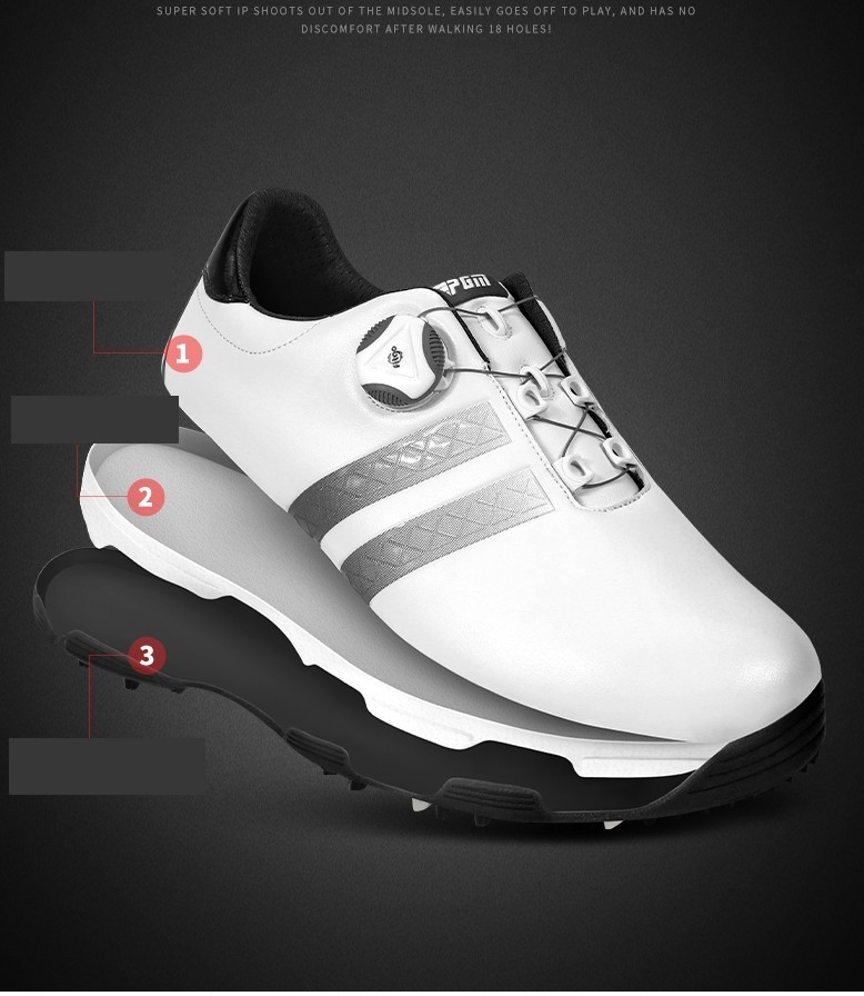 พร้อมส่งทันที รองเท้ากอล์ฟ Golf Shoes 2021 PGM GOLF XZ160 BOA ระบบผูกเชือก Auto Lacing System