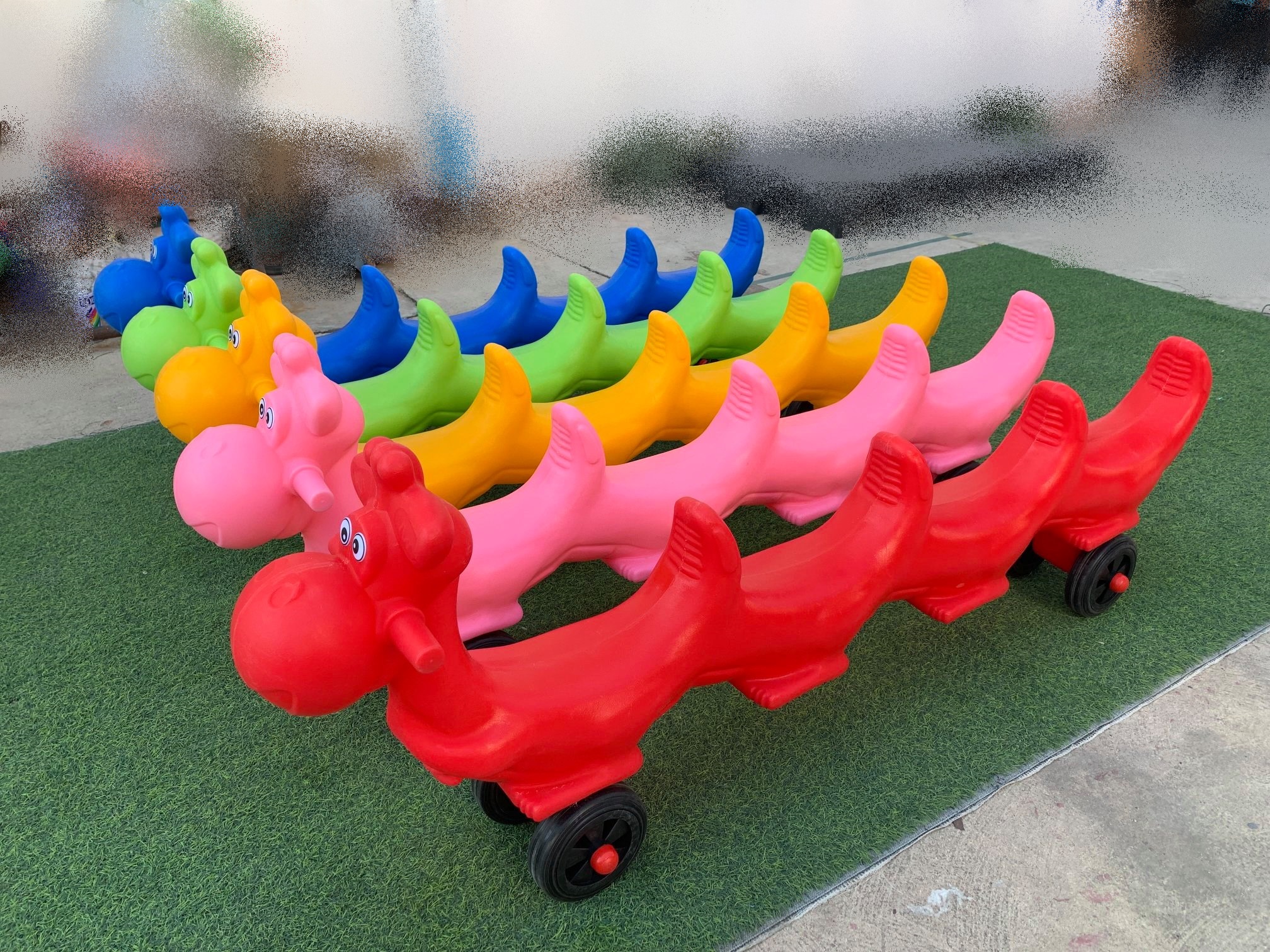 รถขาไถ รถไดโนเสาร์ 4 ที่นั่ง รถขาไถ,รถของเล่น ,รถเด็กเล่น ,รถของเล่นเด็ก, ของเล่นเด็ก เสินค้าพร้อมส่ง