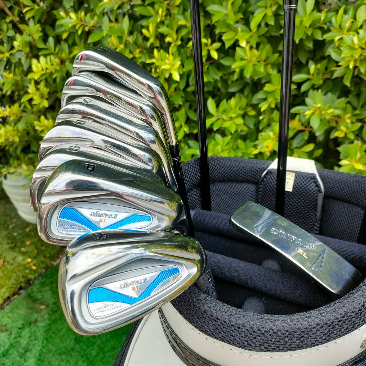 FULLSET KASCO DIMPALS EL สภาพสวย ชุดสุดยอดคุณภาพ จากแบรนด์พรีเมี่ยมญี่ปุ่น!!! มาพร้อม COVER เดิมครบชุด ถุงกอล์ฟ KASCO หนังแก้ว ไม้กอล์ฟมือสอง ของแท้ BY NakaraLuxurious