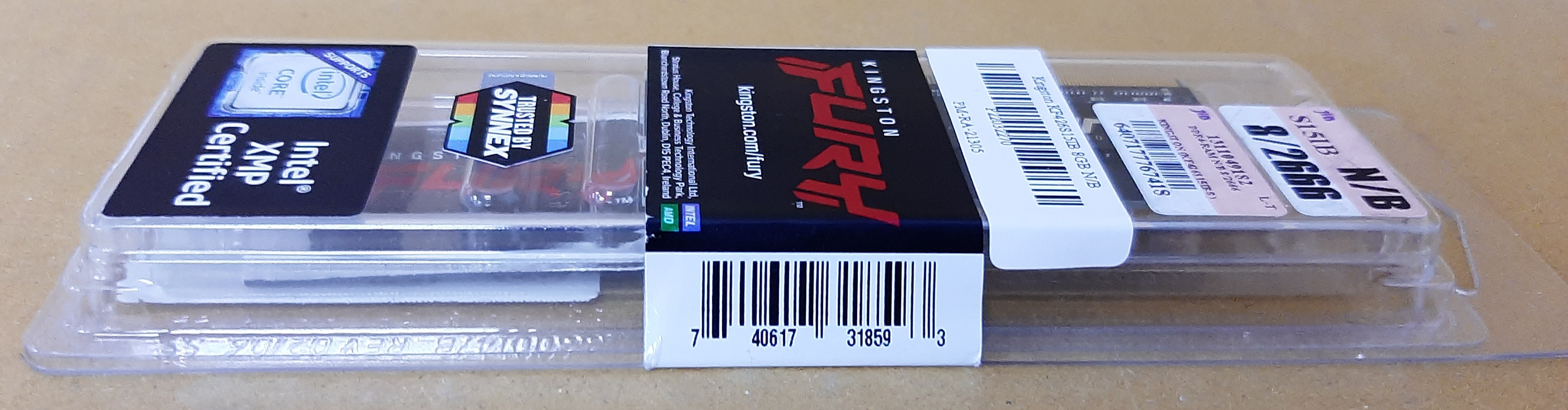 RAM DDR4(2666, NB) 8GB KINGSTON FURY IMPACT (KF426S15IB/8) ประกันร้าน 1 เดือน (ของใหม่ มีกล่อง)