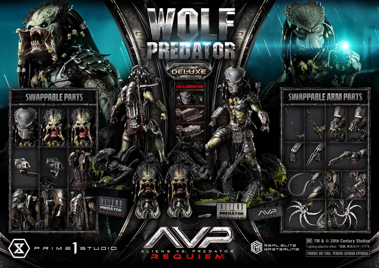 [สั่งจอง]Prime 1 Studio : Wolf Predator (Aliens vs. Predator: Requiem)