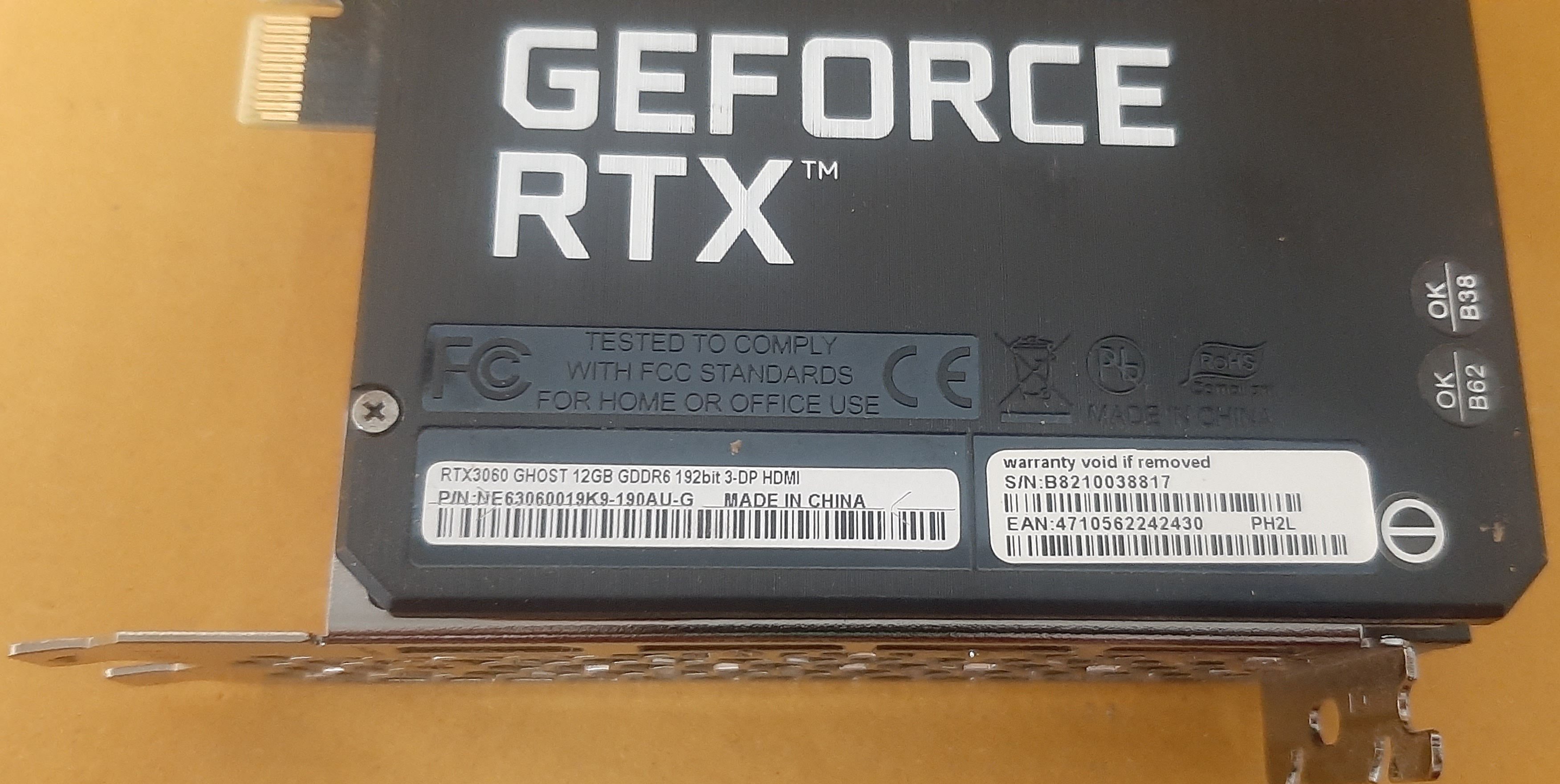 VGA มือสอง Nvidai Geforce RTX3060 12GB สภาพดี ประกันร้าน 1 เดือน