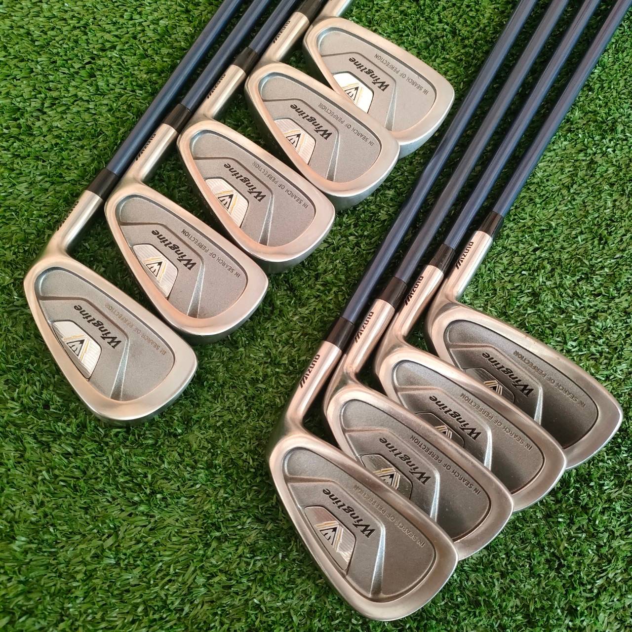 ชุดเหล็ก MIZUNO WINGLINE มีเหล็ก 3-9 เเละ PW SW ก้าน WINGLINE MIZUNO FLEX R เหล็กญี่ปุ่น ผลิตญี่ปุ่น คุณภาพดีมาก