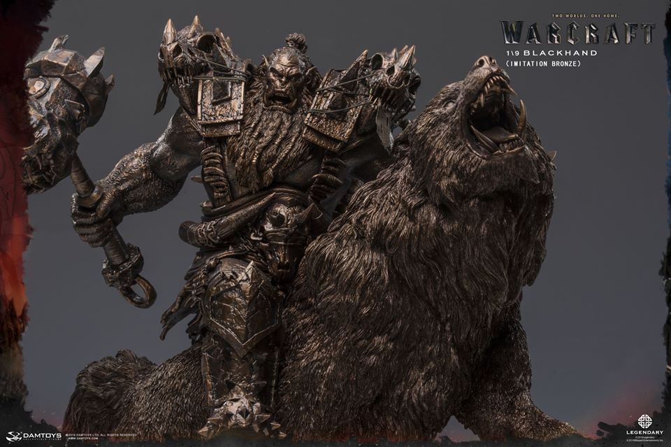 [สั่งจอง]DAMTOYS DMLW014/DMLW015 EPIC SERIES WARCRAFT - BLACKHAND RIDING WOLF STANDARD VER. /IMITATION BRONZE