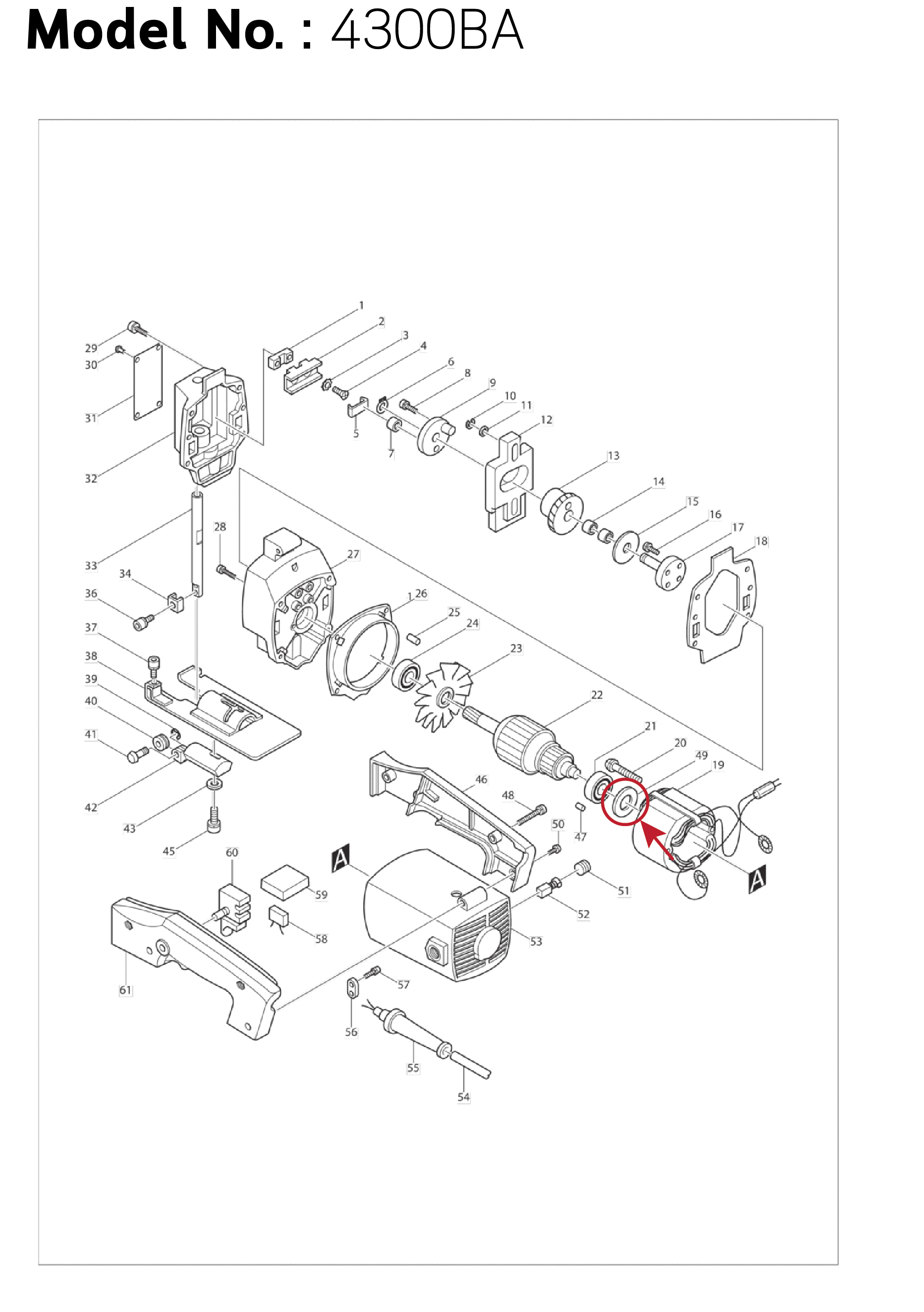 แหวนรองลูกปืน (แท้) (253192-6) Makita มากีต้า รุ่น 4100NB,NH, 4140, 4300BA, BV, 5806B, 5800NB, 5806B, 6013B, 6300-4, 6300LR, 6300NB, 6905H, 8419B, DP4700 (253192-6) (อะไหล่แท้100%) FLAT WASHER 14