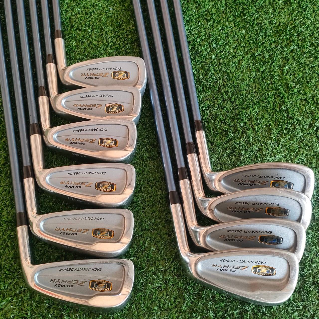 ชุดเหล็ก MIZUNO ZEPHYR EG-180V มีเหล็ก 3-9 เเละ PW SW FW ก้าน TECHNO FLEX 2640 FLEX R **ชุดใหญ่ 10 ชิ้น** เป็นตัวพรีเมี่ยมสูงสุด!! ออกแบบให้ก้านเบา ตีง่ายมาก ช่วยให้ตีได้ระยะมากกว่าเหล็กทั่วไป!! ไม้กอล์ฟมือสอง ของแท้ BY NakaraLuxurious