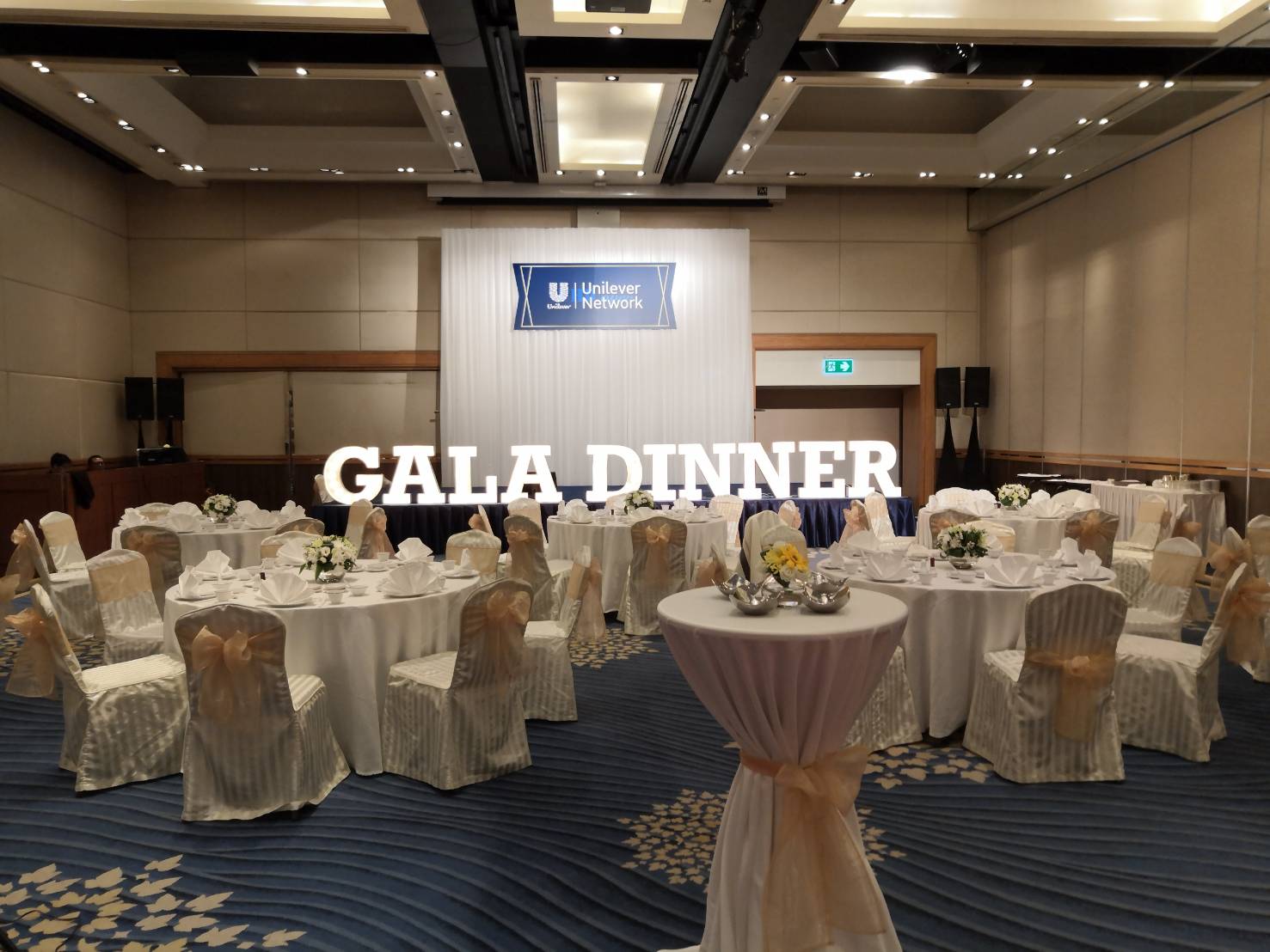 กล่องไฟปิงปอง ตัวอักษรภาษาอังกฤษ - GALA DINNER