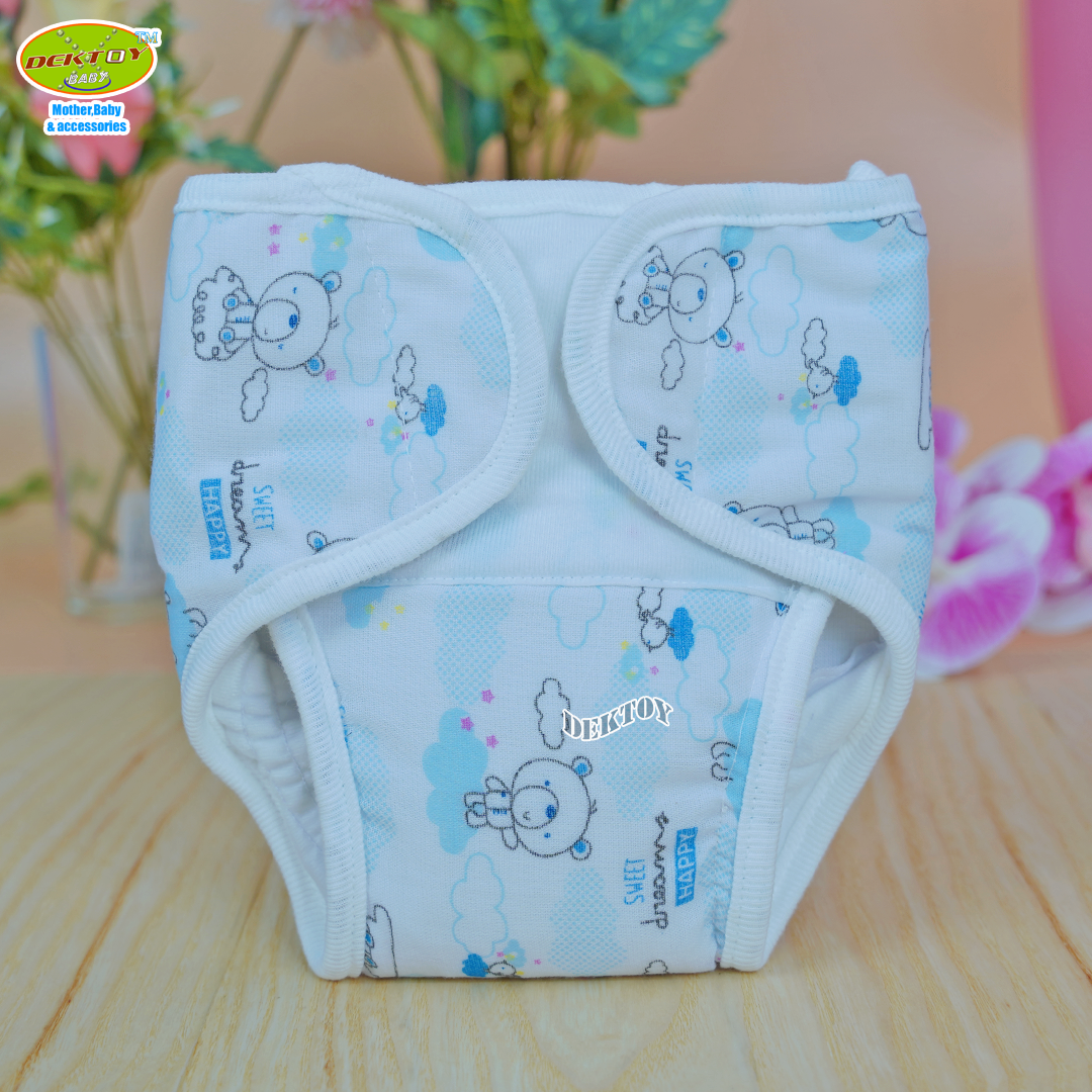 กางเกงผ้าอ้อมซักได้ พร้อมแผ่นรองซับ สำหรับเด็กแรกเกิด