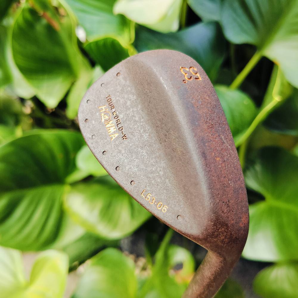 WEDGE HONMA TOURWORLD องศา 53 BOUNCE 6 รุ่นสนิม OIL CAN เป็นรุ่นที่ไม่เคลือบด้านนอก ให้ความรู้สึกของ FORGED ญี่ปุ่นเต็มที่ ไม้กอล์ฟพรีเมี่ยมมือสอง ของแท้ By NakaraLuxurious