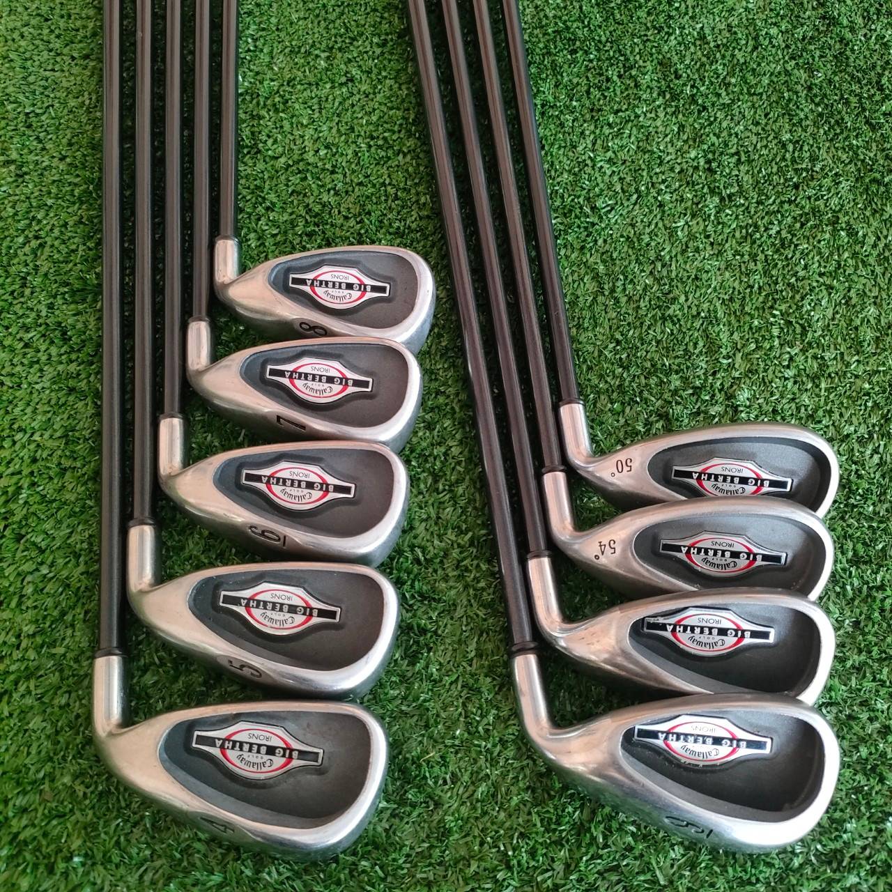 ชุดเหล็ก CALLAWAY BIG BERTHA มีเหล็ก 4-10 เเละ SW W ก้าน RCH 75 i FLEX R ตีง่ายมากๆเพราะใบใหญ่ Cavity ลึกมากๆ ก้านเจาะทะลุ ทุกชิ้น ได้ความรู้สึกดีมาก ท่านที่หาเหล็กตีง่ายๆ คุณภาพ ระดับมาตรฐาน ไม่อยากใช้เหล็กจีน ต้องชุดนี้เลยครับ พลาดไม่ได้ ตีดีมากๆครับ