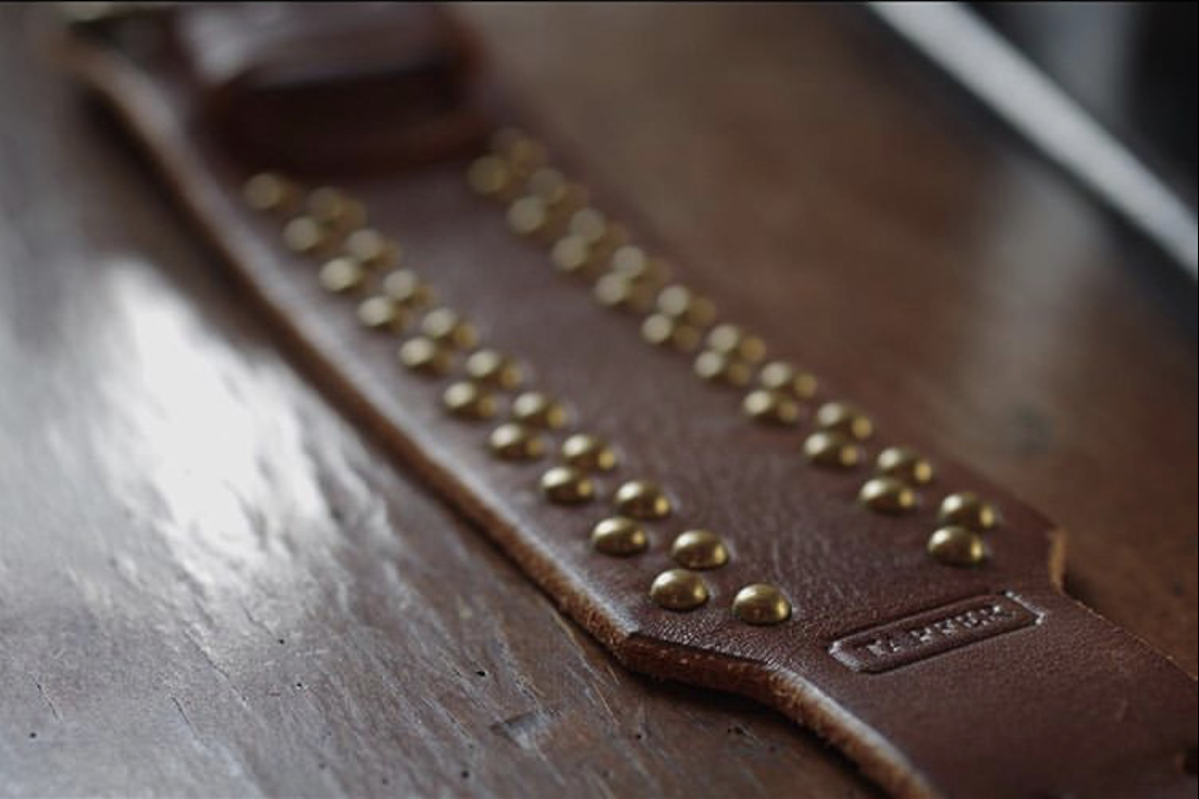 BR056/1 หมุดย้ำ หัวเห็ด อะไหล่ทองเหลืองแท้ *แพ็คละ100ชุด* อุปกรณ์งานหนัง leatherbrass