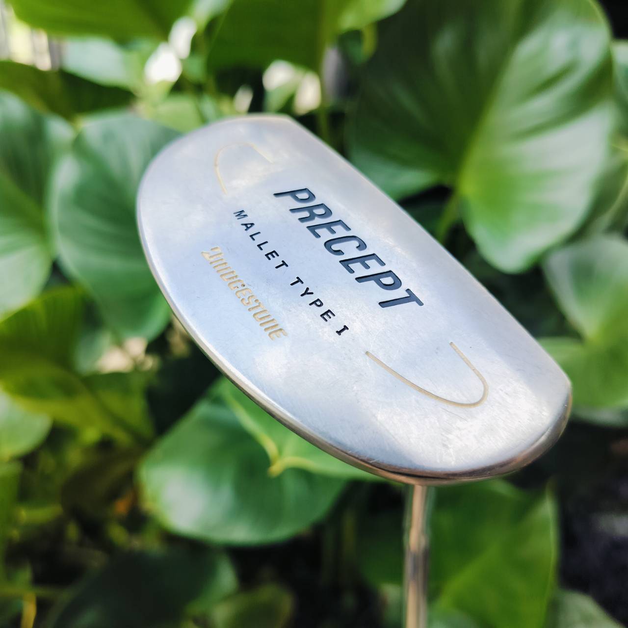 PUTTER BRIDGESTONE PRECEPT เป็นทรงมอลเล็ต HIGH M.O.I. ความยาว 34 นิ้ว พัตเตอร์ญี่ปุ่น ไม้กอล์ฟพรีเมี่ยมมือสอง ของแท้ By NakaraLuxurious