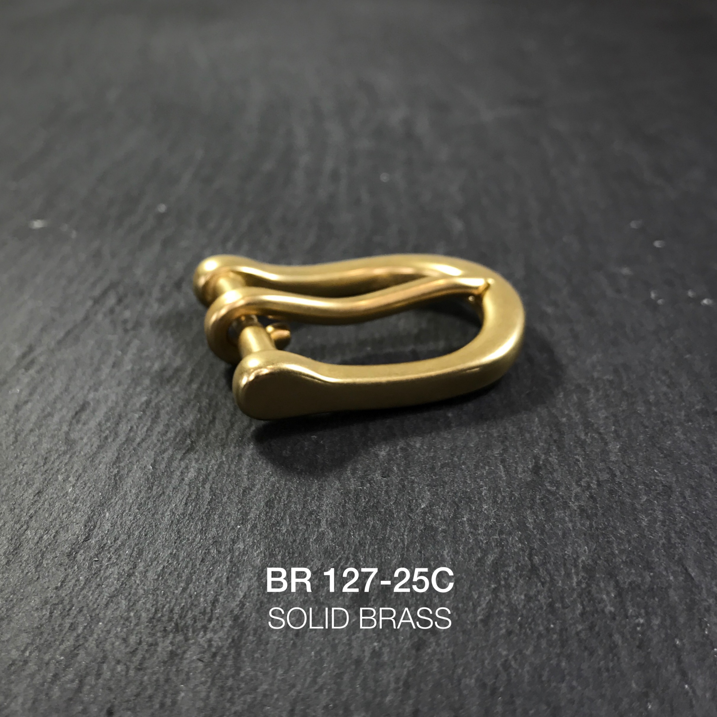 BR127-25C หัวเข็มขัดปรับสายกระเป๋า ขนาด 25มิล อะไหล่ทองเหลืองแท้ *ราคาต่อชิ้น* leatherbrass