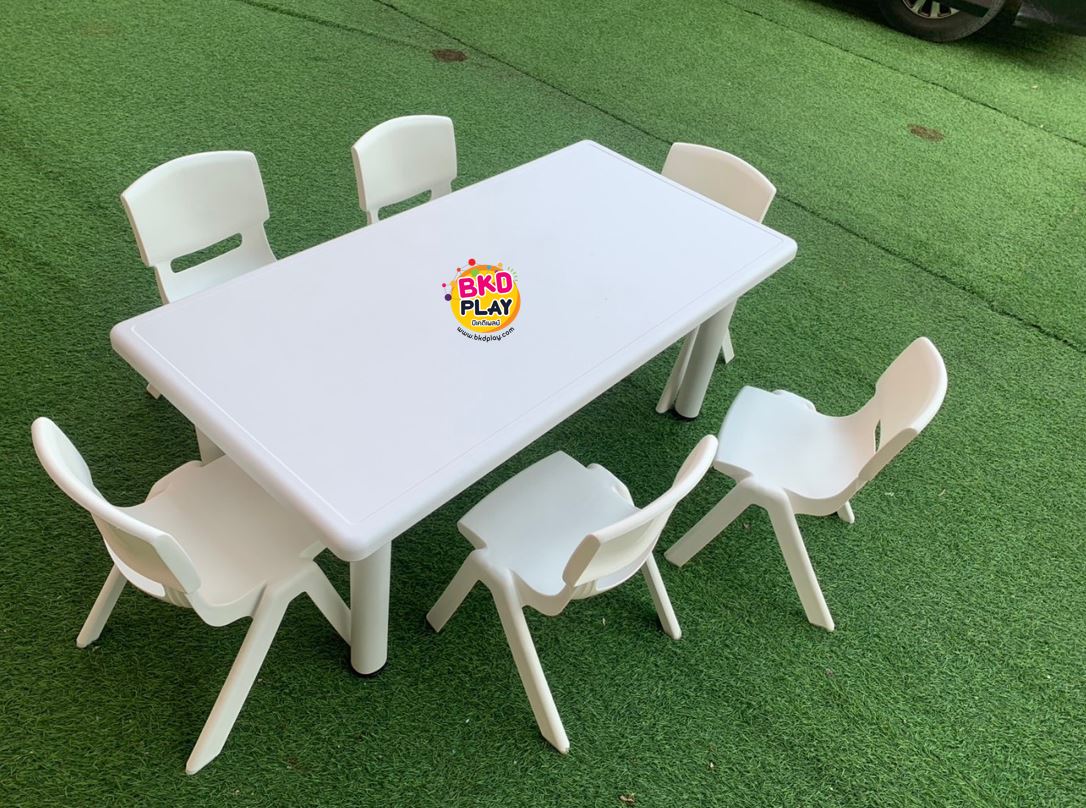 ชุดโต๊ะสี่เหลี่ยมผืนผ้า พร้อมเก้าอี้ 6 ตัว ,โต๊ะนักเรียน ,ชุดโต๊ะพร้อมเก้าอี้, โต๊ะทานข้าว ขาเหล็ก ปรับระดับได้พร้อมส่ง สำหรับเด็ก อนุบาล โรงเรียน เนอสเซอรี่ ศูนย์พัฒนาเด็กเล็ก