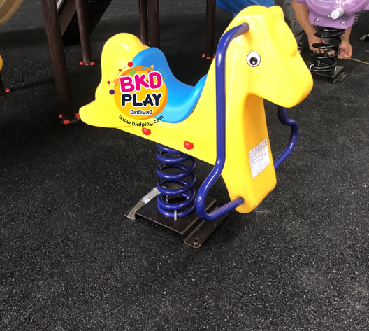 ม้าโยกสปริง ,สปริงโยกเยก,โยกเยกสปริง,เครื่องเล่นสนามกลางแจ้ง พร้อมส่ง