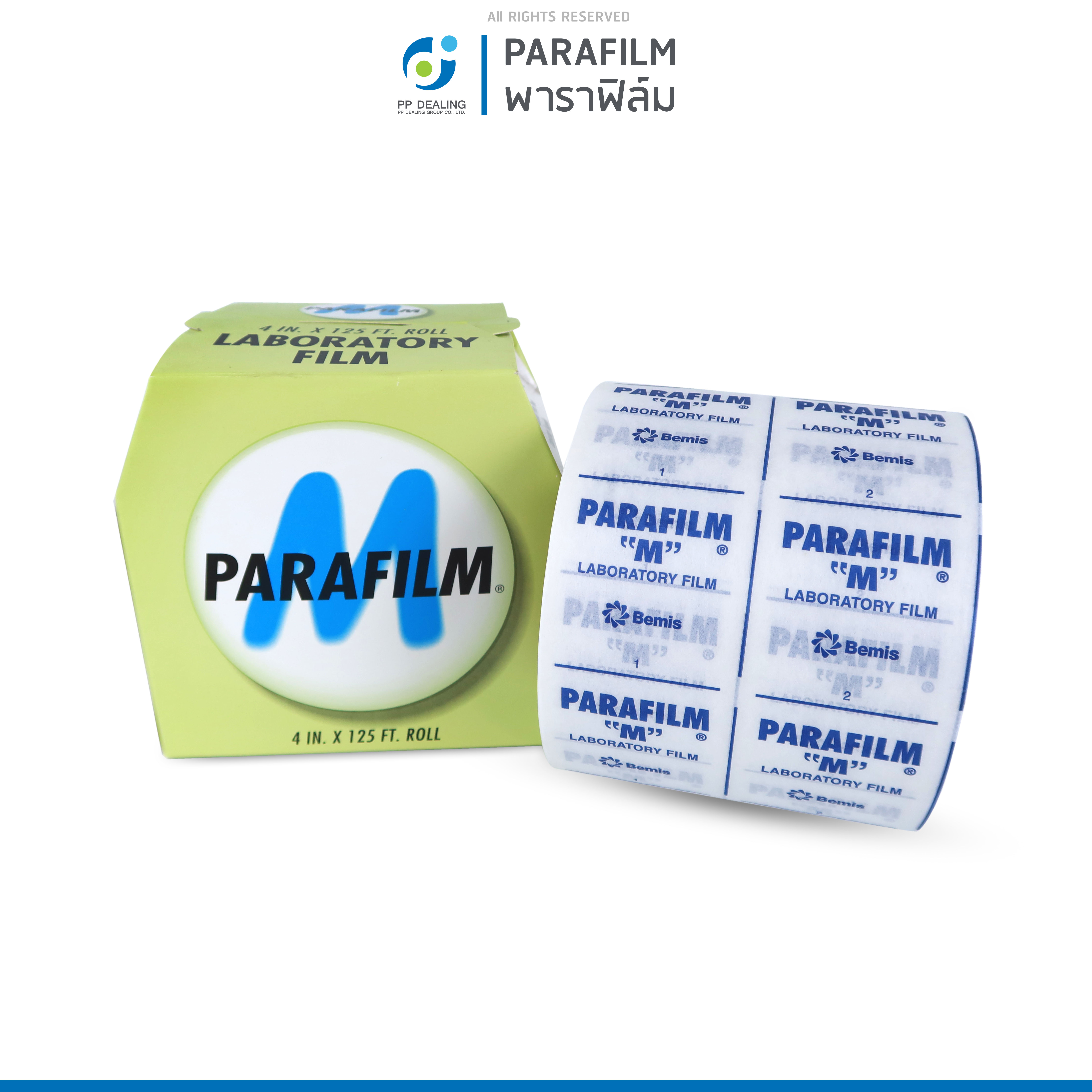 PARAFILM พาราฟิล์ม ขนาด 4 x 125 FT. (LaboratoryFilm)