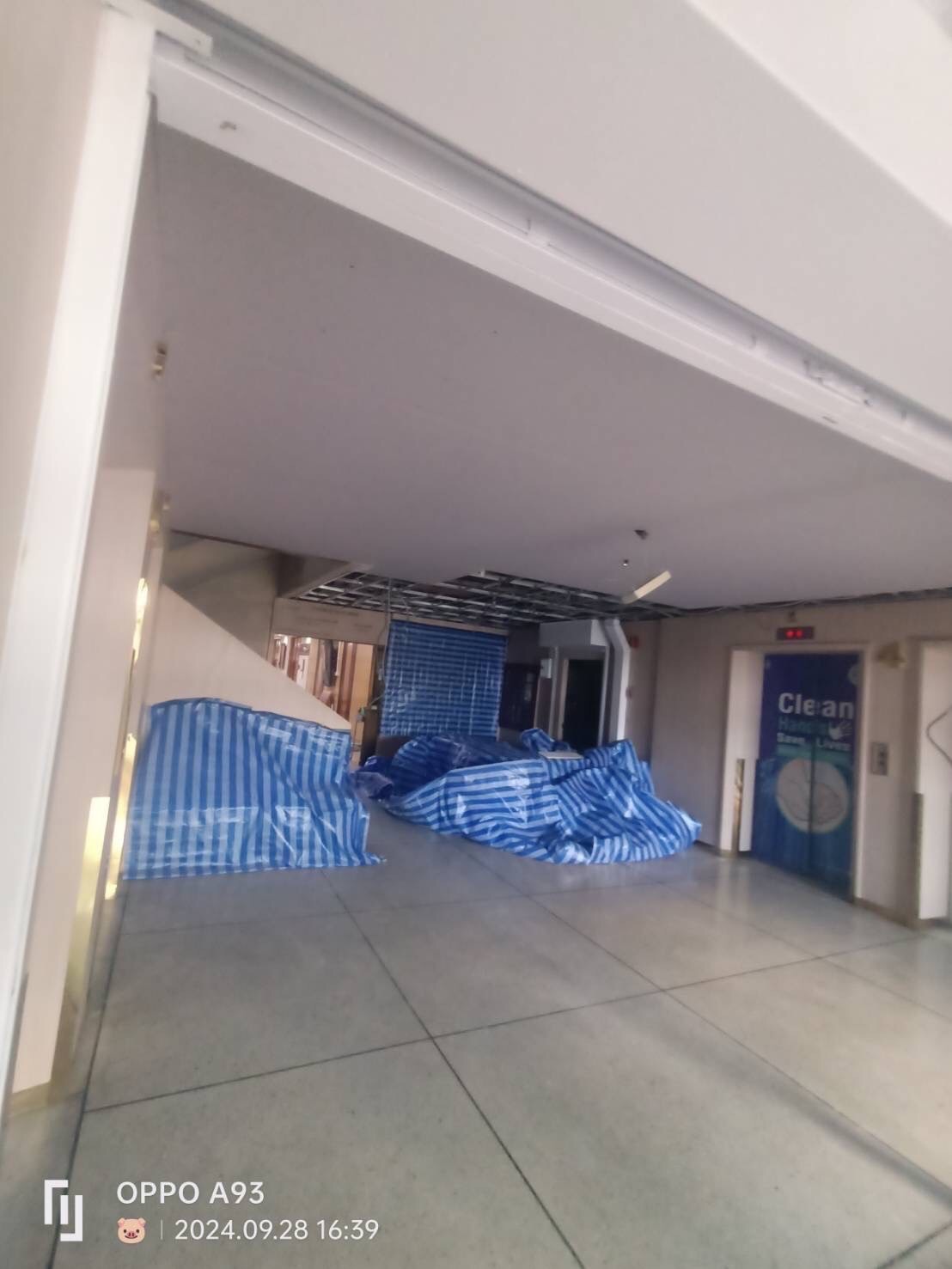 งานปรับปรุงโถงลิฟต์ รพ.ศิริราช (ตึกอัษฎางค์) ชั้น4