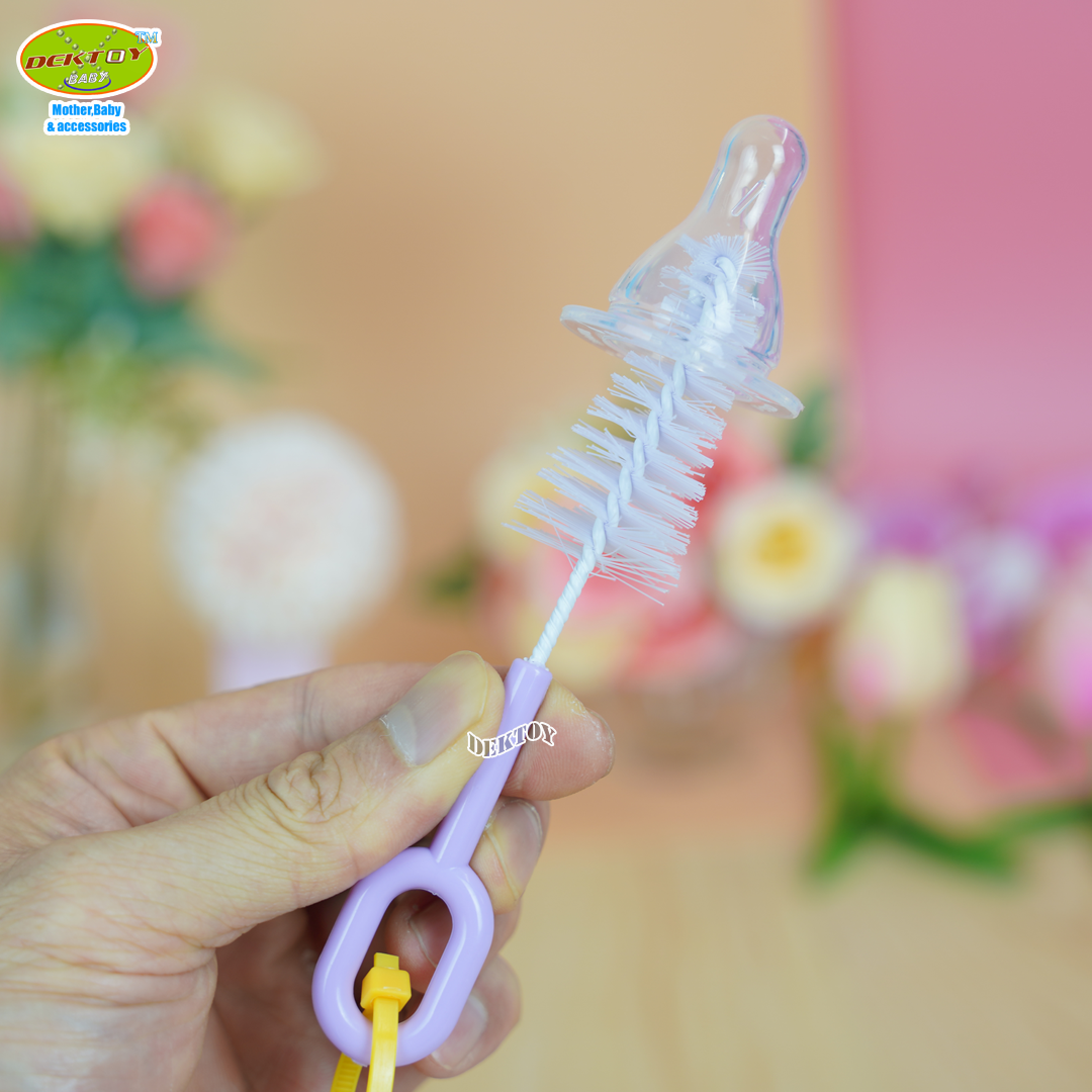 Gracekids เกรซคิดส์ แปรงล้างขวดนมซิลิโคน ไลแลค