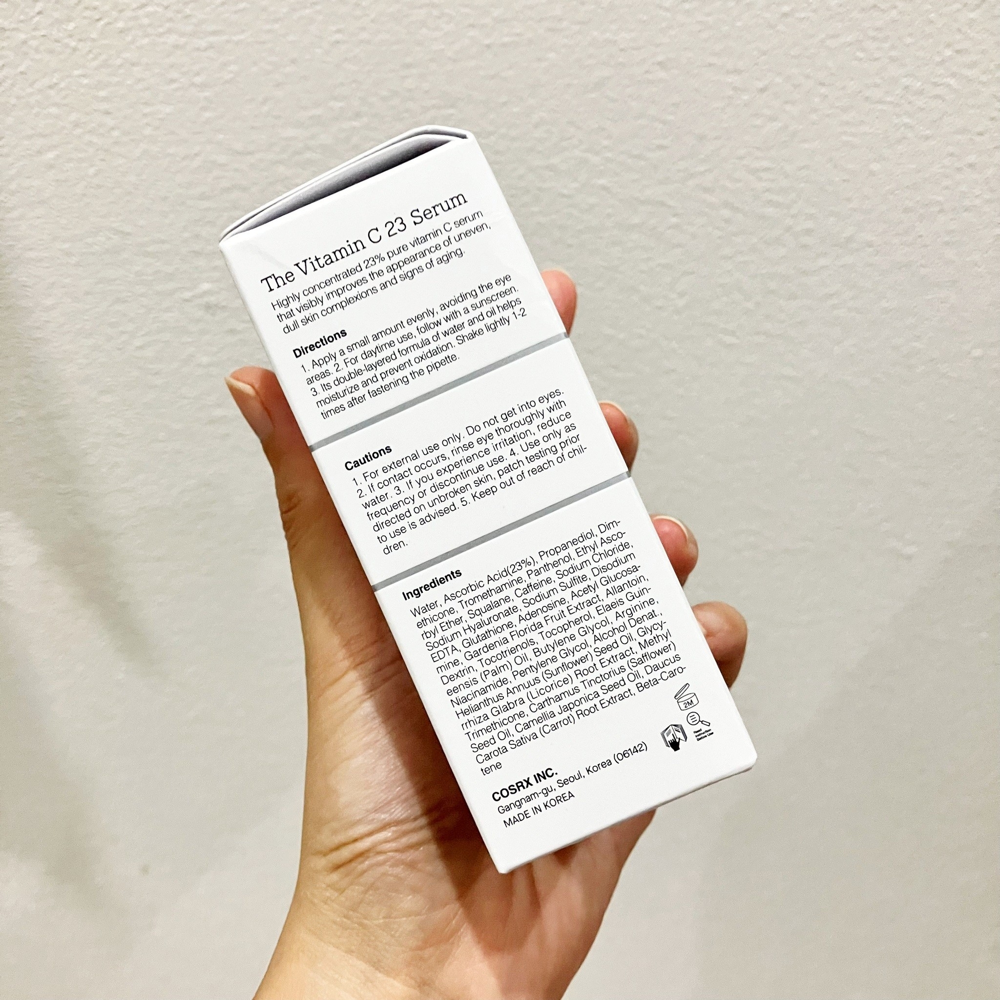 COSRX The Vitamin C 23 Serum 20g เซรั่มวิตามินซีบริสุทธิ์ 23% ลดรอยดำและรอยตำหนิ