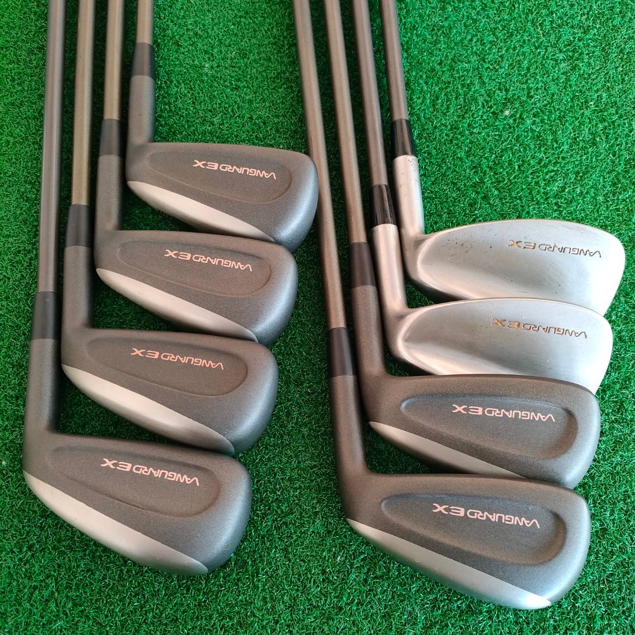 ชุดเหล็ก MIZUNO VANGUNRD EX มีเหล็ก 4 - 9 PW FW ก้าน TECHNO FLEX F-R สภาพสวยเดิม ก้านกริพเดิมหมด