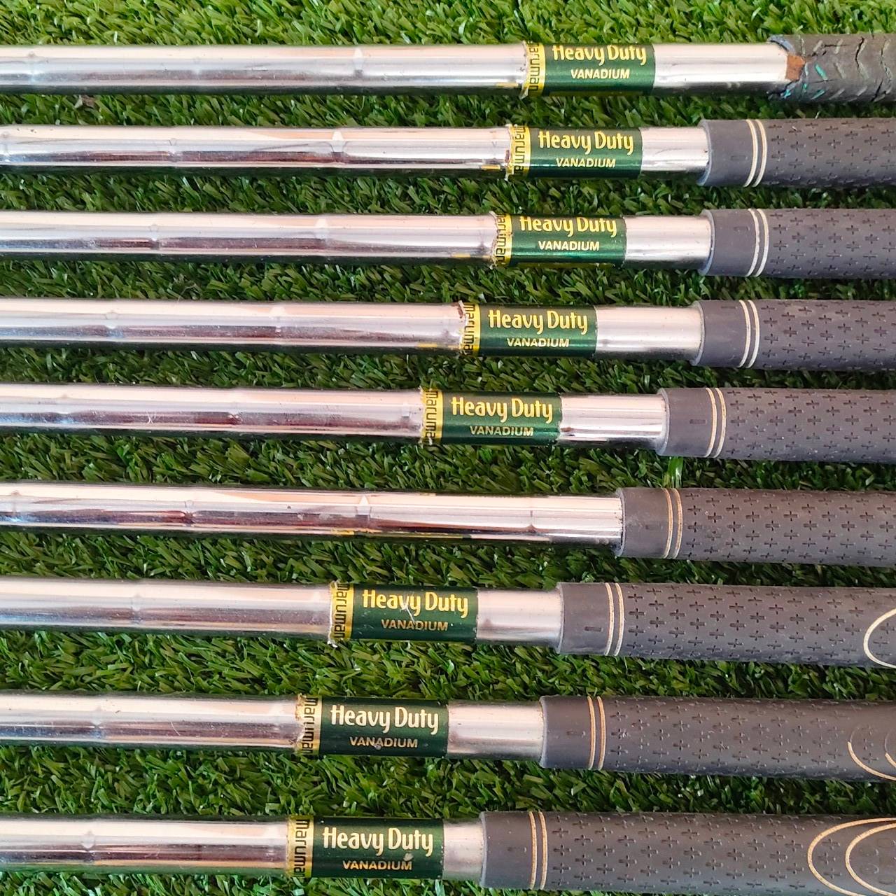 ชุดเหล็ก MARUMAN CONDUCTOR FORGED มีเหล็ก 3-9 เเละ PW SW สุดยอดเหล็กตีไกล ก้าน HEAVY DUTY VANADIUM FLEX S วัสดุ FORGED พรีเมี่ยมจากญี่ปุ่น ไม้กอล์ฟมือสอง ของแท้ BY NakaraLuxurious