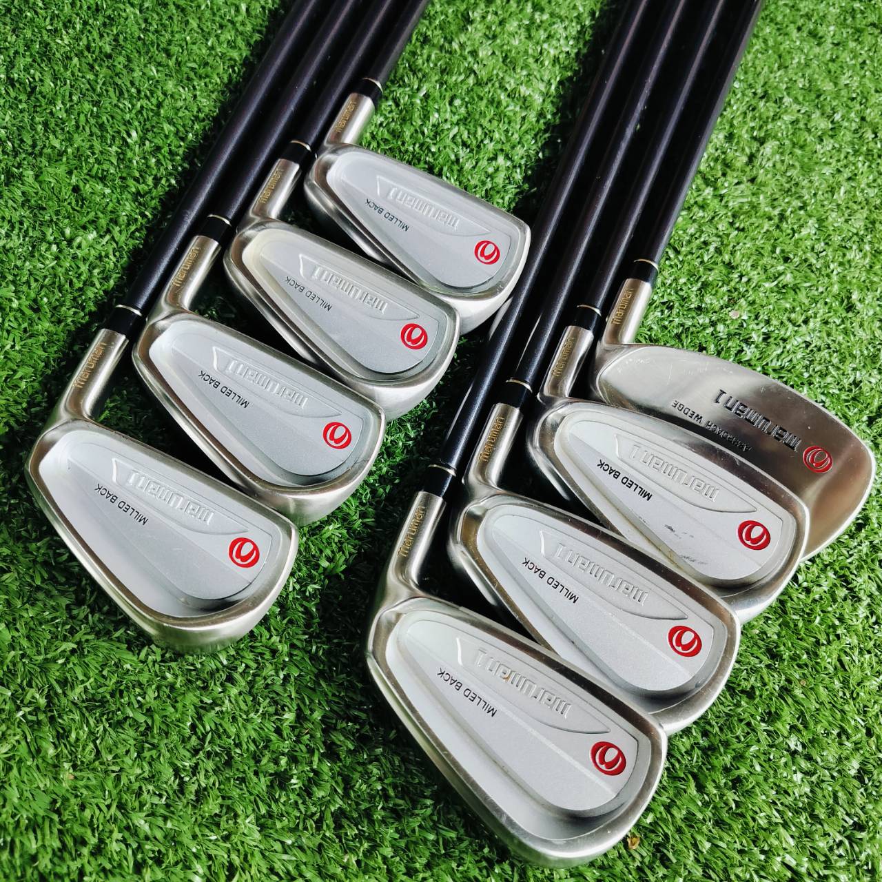 ชุดเหล็กตีไกลมากรุ่นดังที่สุด MARUMAN M1 MILLED BACK องศาปิดกว่าปกติ แต่ด้วยการวาง จุด CG ที่สมบูรณ์แบบ ทำให้ตีง่ายมาก ไม้กอล์ฟพรีเมี่ยมมือสอง ของแท้ By NakaraLuxurious