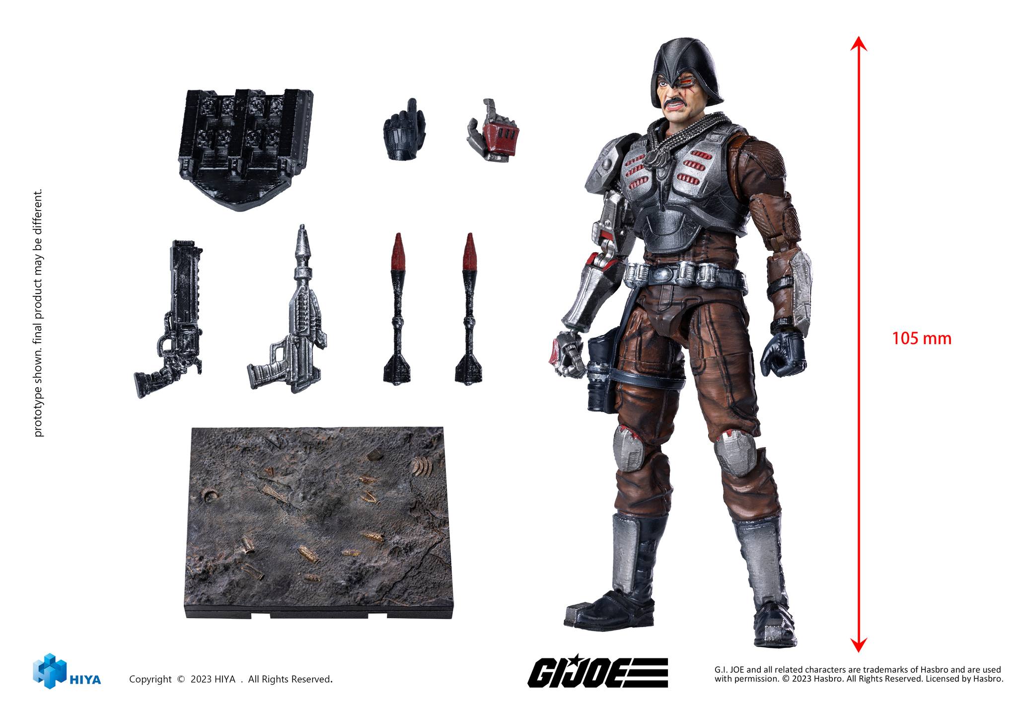 [พร้อมส่ง] HIYA Exquisite Mini Series 1/18 ( 4 Inch ) : G.I.JOE - Major Bludd EMG0195