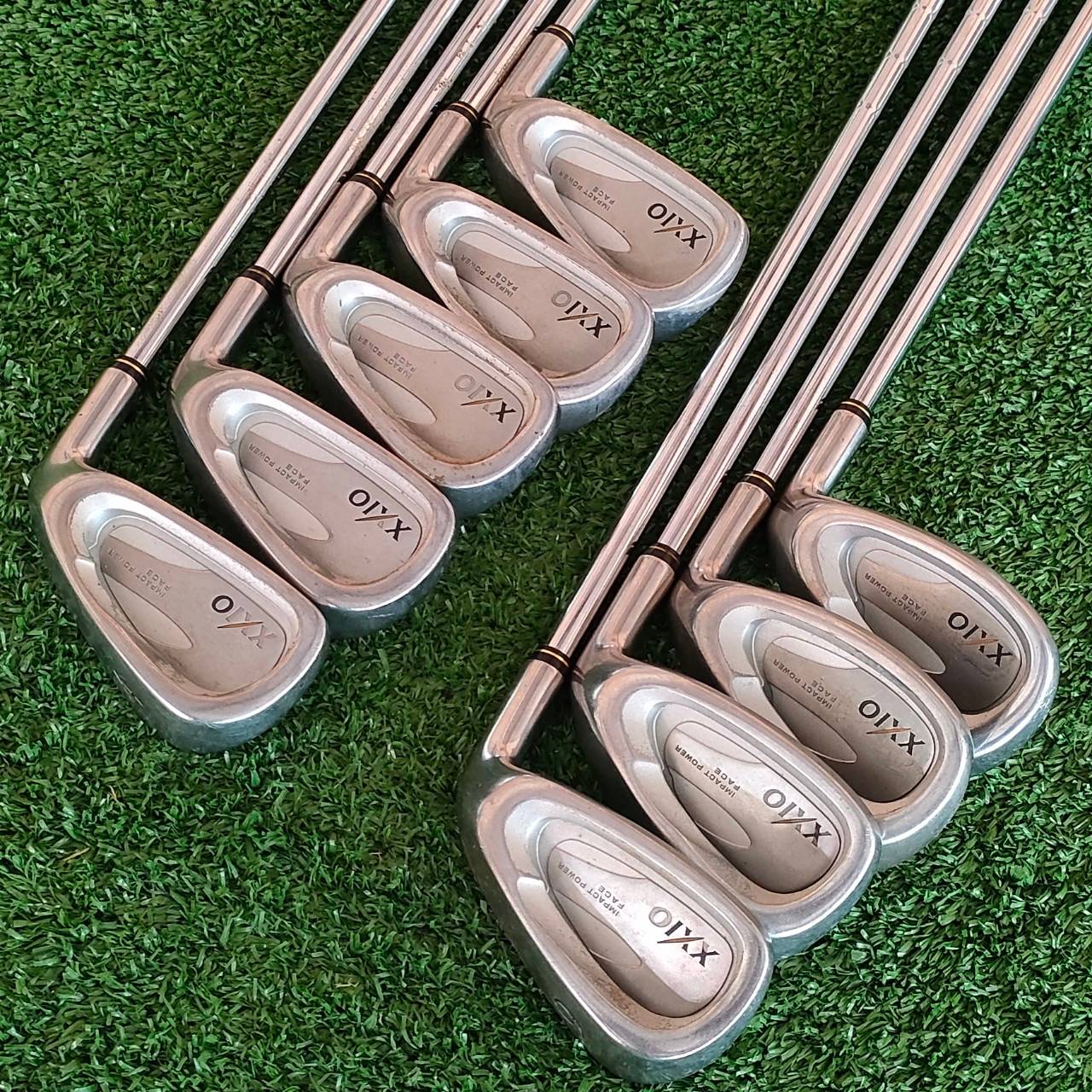 ชุดเหล็ก XXIO IMPACT POWER FACE มีเหล็ก 4-9 เเละ PW AW SW ก้าน N.S.PRO 950 GH FLEX R ชุดเหล็กพรีเมี่ยมหน้าเด้งจากญี่ปุ่น มีแผ่นไทเทเนี่ยมที่หน้าไม้ ก้านพรีเมี่ยมเหล็กเบา 95 กรัม สภาพสวยเดิมๆทั้งชุด ไม้ครบ เต็มขุดเลยครับ