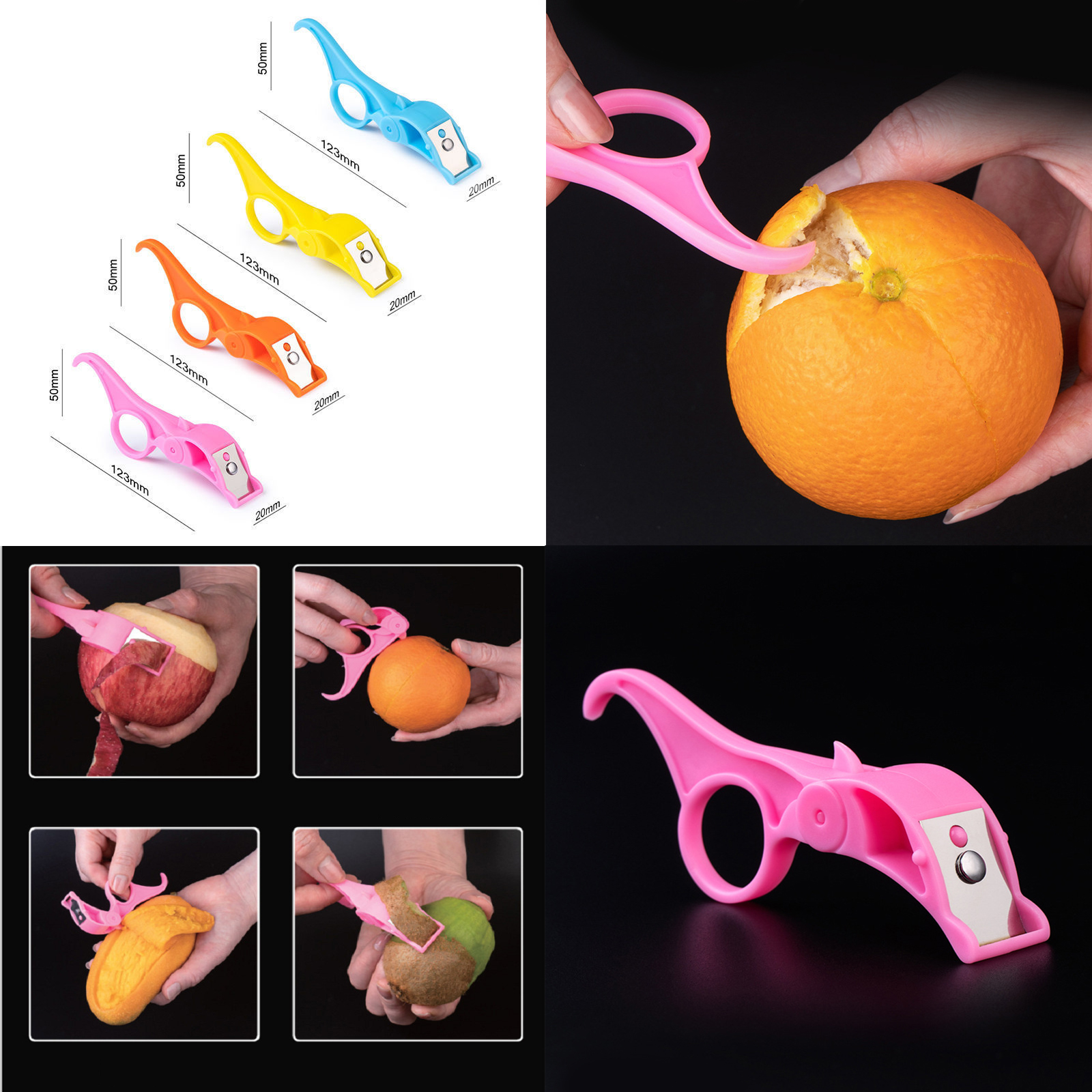 ที่ปอกผลไม้ พับได้ มี3รุ่น ทรงแอปเปิ้ล/เก็บเปลือก/ก้านพับแหวน ขนาดพกพา ขนาดเล็ก ใบมีดสแตนเลส