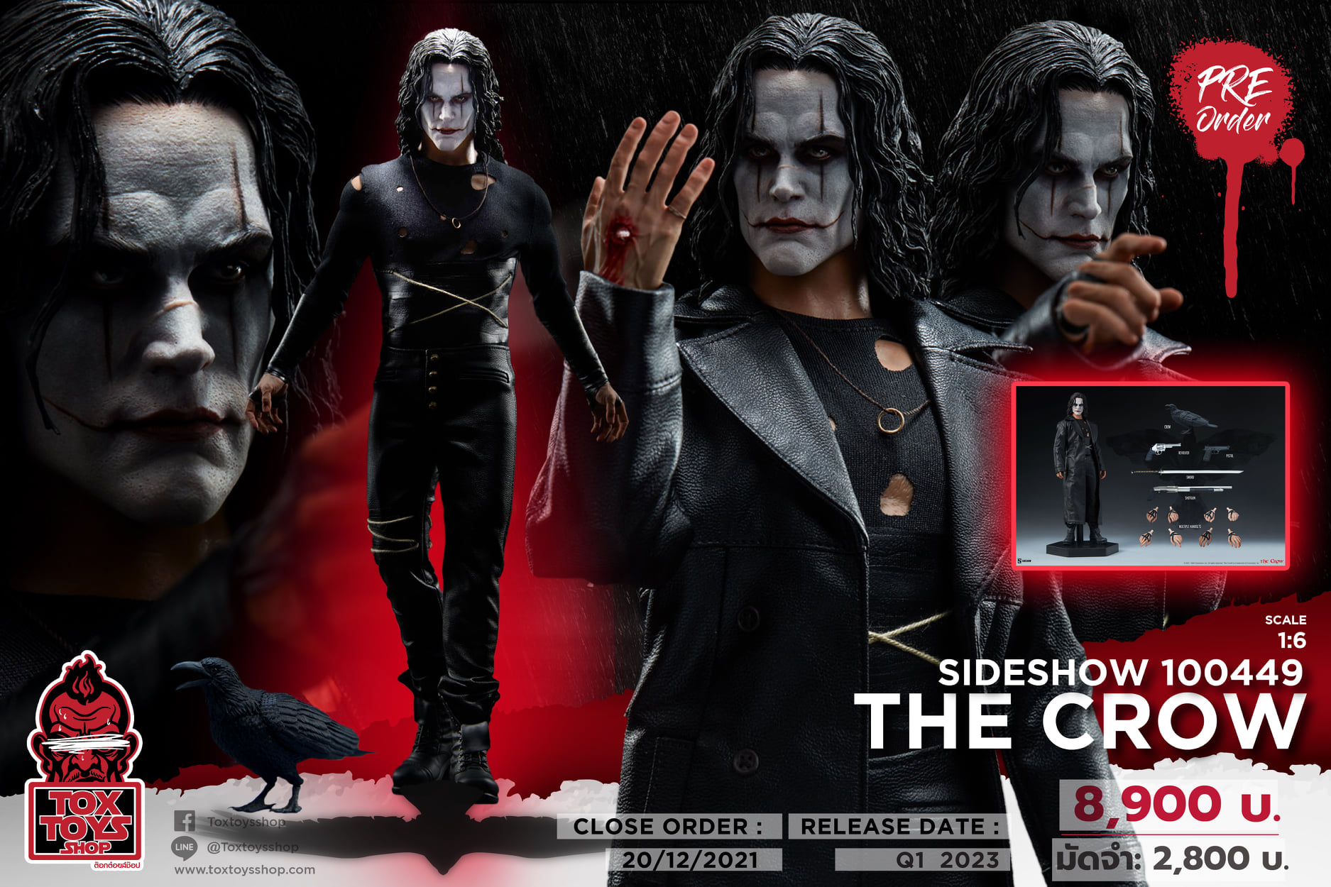 [สั่งจอง]Sideshow Collectibles 100449 1/6 : The Crow