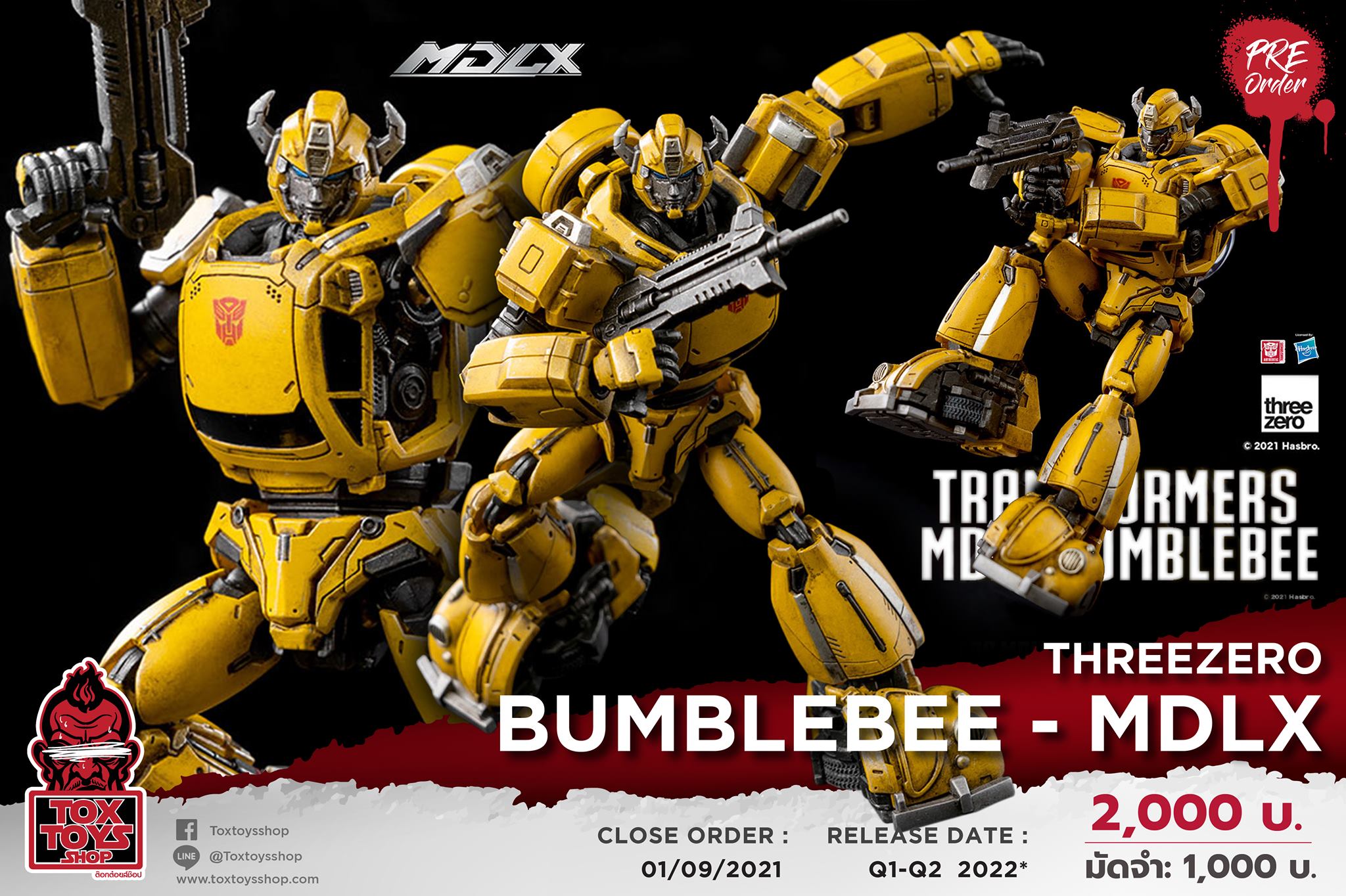 [สั่งจอง]Threezero : Transformers MDLX series - Bumblebee