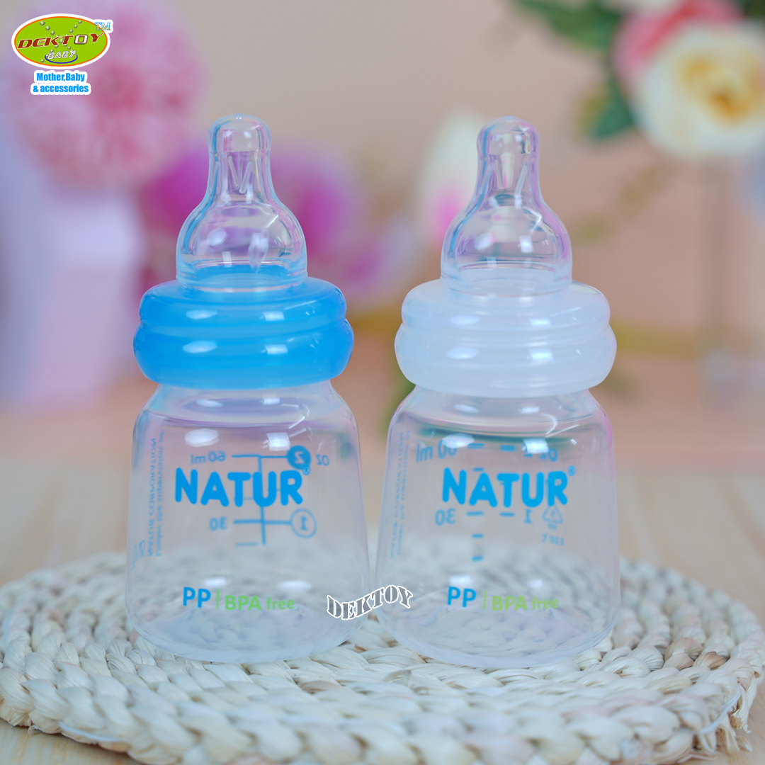 1 ขวด Natur เนเจอร์ ขวดนมเนเจอร์สไมล์ออริจินัล 2 ออนซ์ 80007
