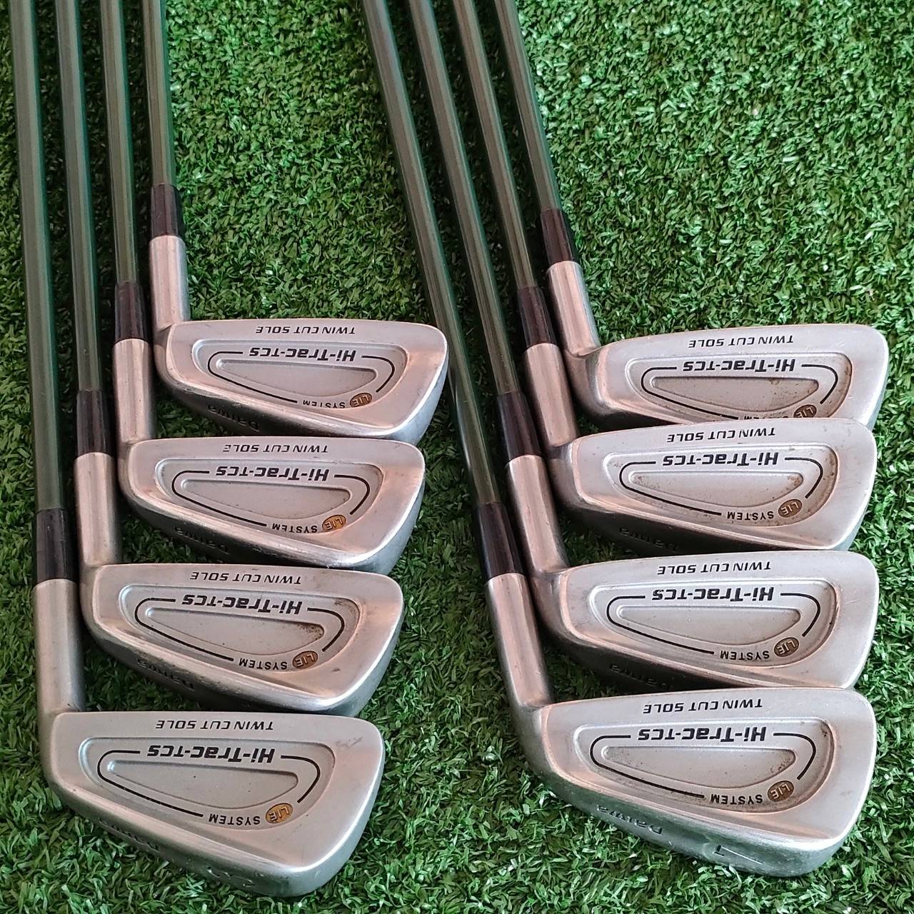 ชุดเหล็ก DAIWA HI-TRAC-TCS TWIN CUS SOLE FLEX R ได้เหล็ก 3 - 10 , DAIWA เป็นก้านกราไฟต์ระดับโลก ตีง่ายและไกล ยืดหยุ่น ไม้กอล์ฟมือสอง ของแท้ BY NakaraLuxurious