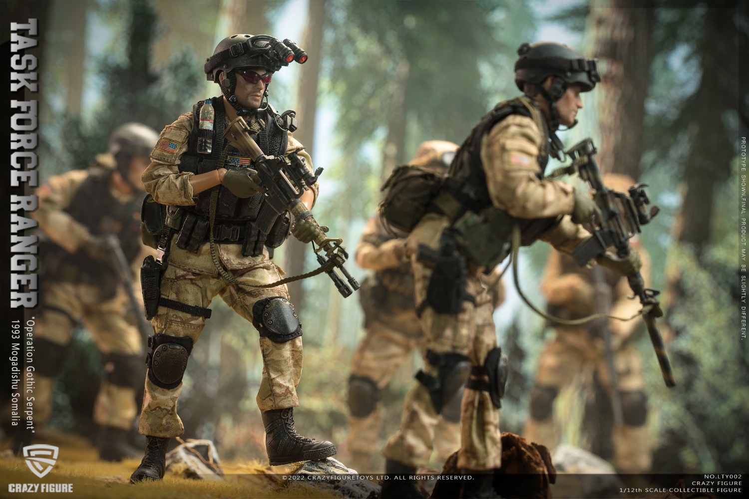 [สั่งจอง] Crazy Figure LTY002 CFTOYS 1/12 Task Force Ranger