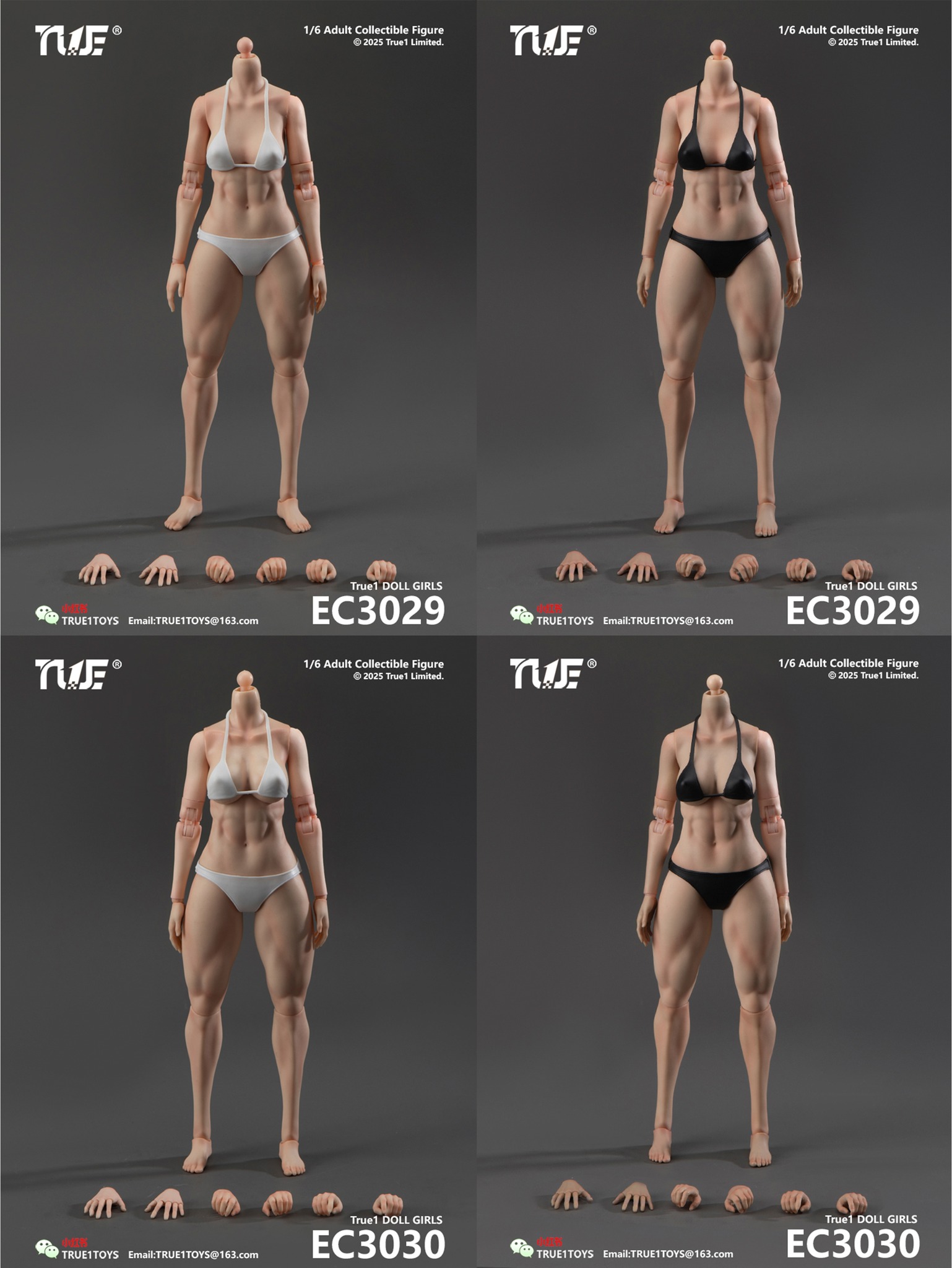 [สั่งจอง]True1Toys 1/6 --- Nini Resin Female Head with Movable Eyes