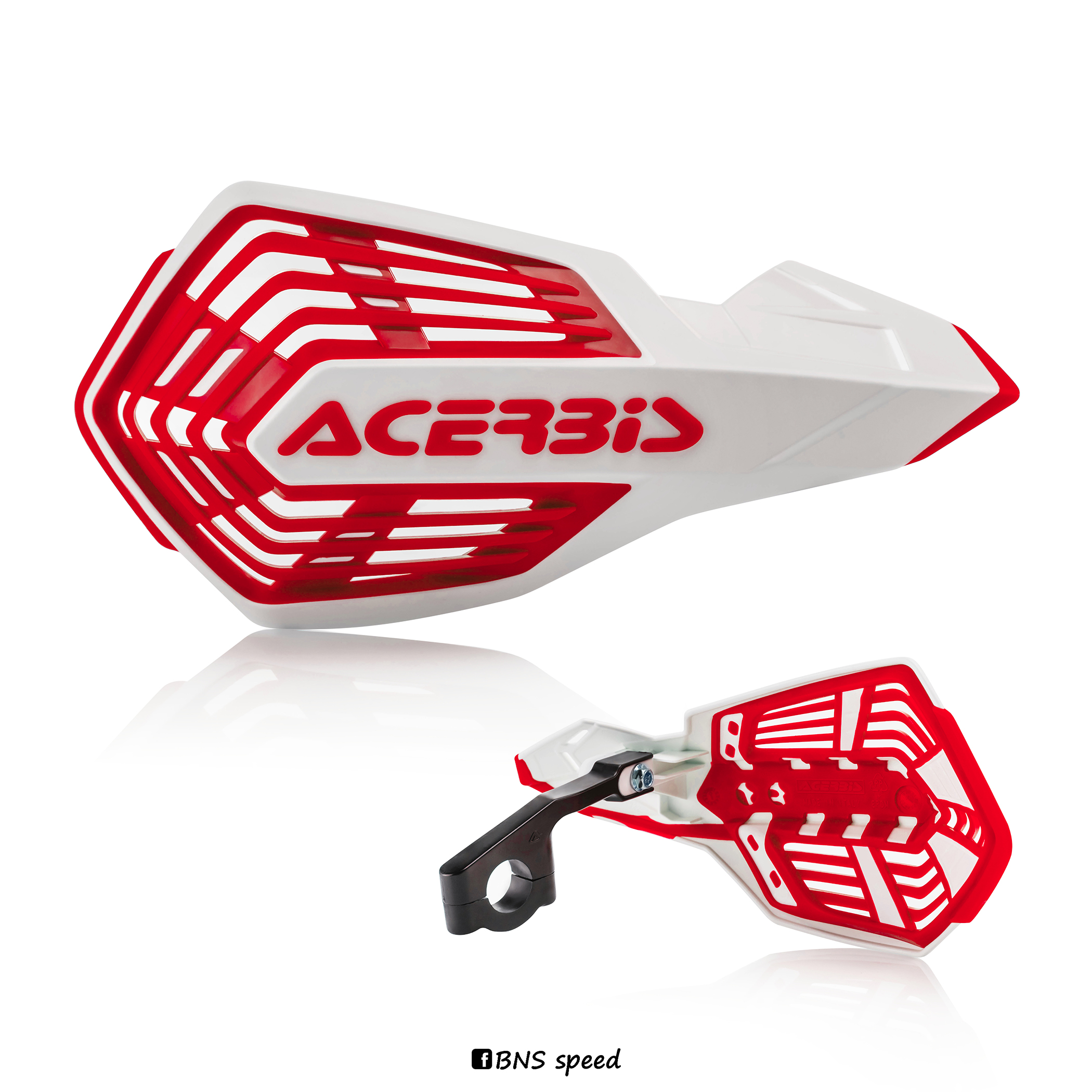 การ์ดแฮนด์ Acerbis X-Future White/Red