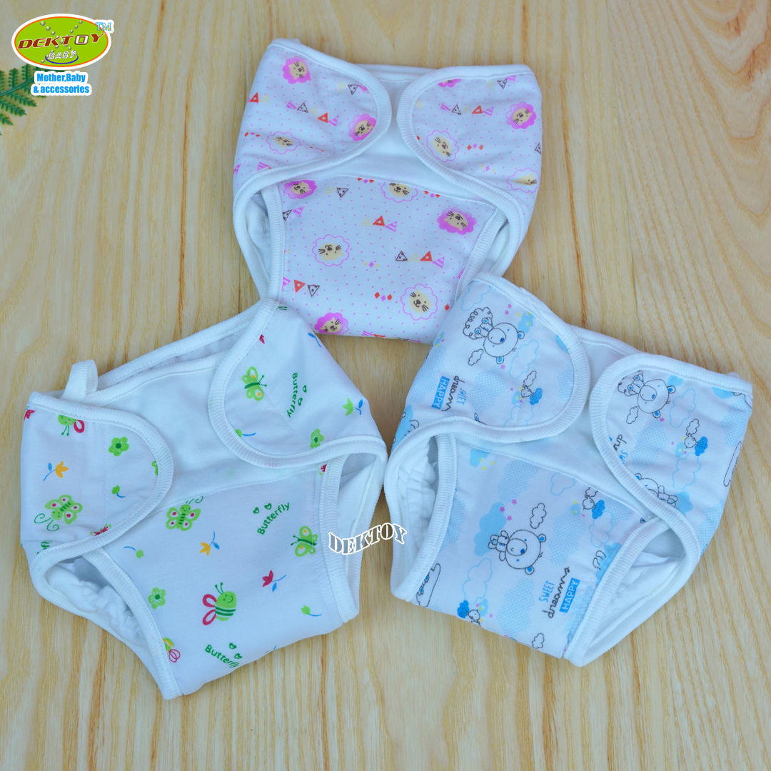 กางเกงผ้าอ้อมซักได้ พร้อมแผ่นรองซับ สำหรับเด็กแรกเกิด