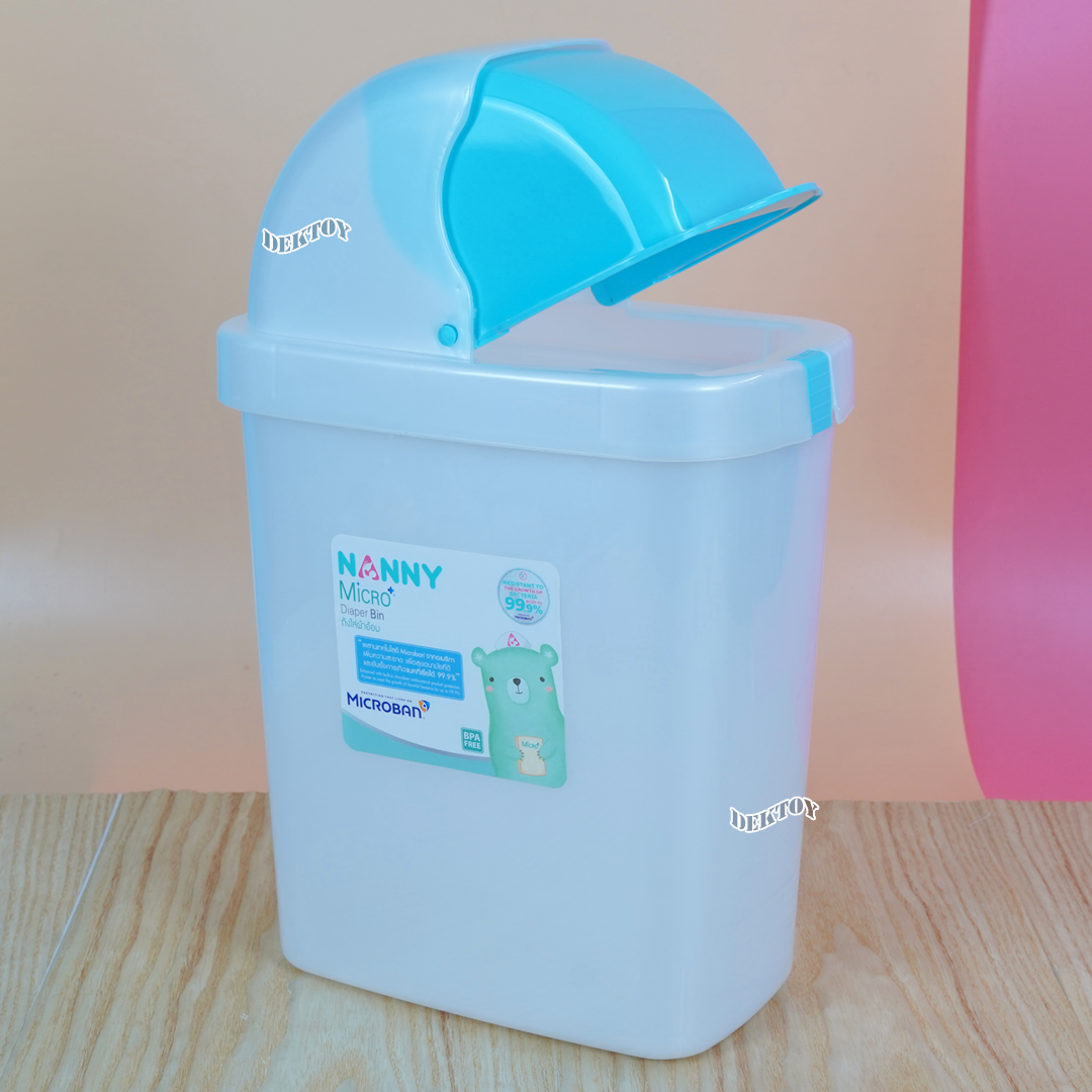 Nanny แนนนี่ ถังขยะเหลี่ยมฝา 9 ลิตร N3378