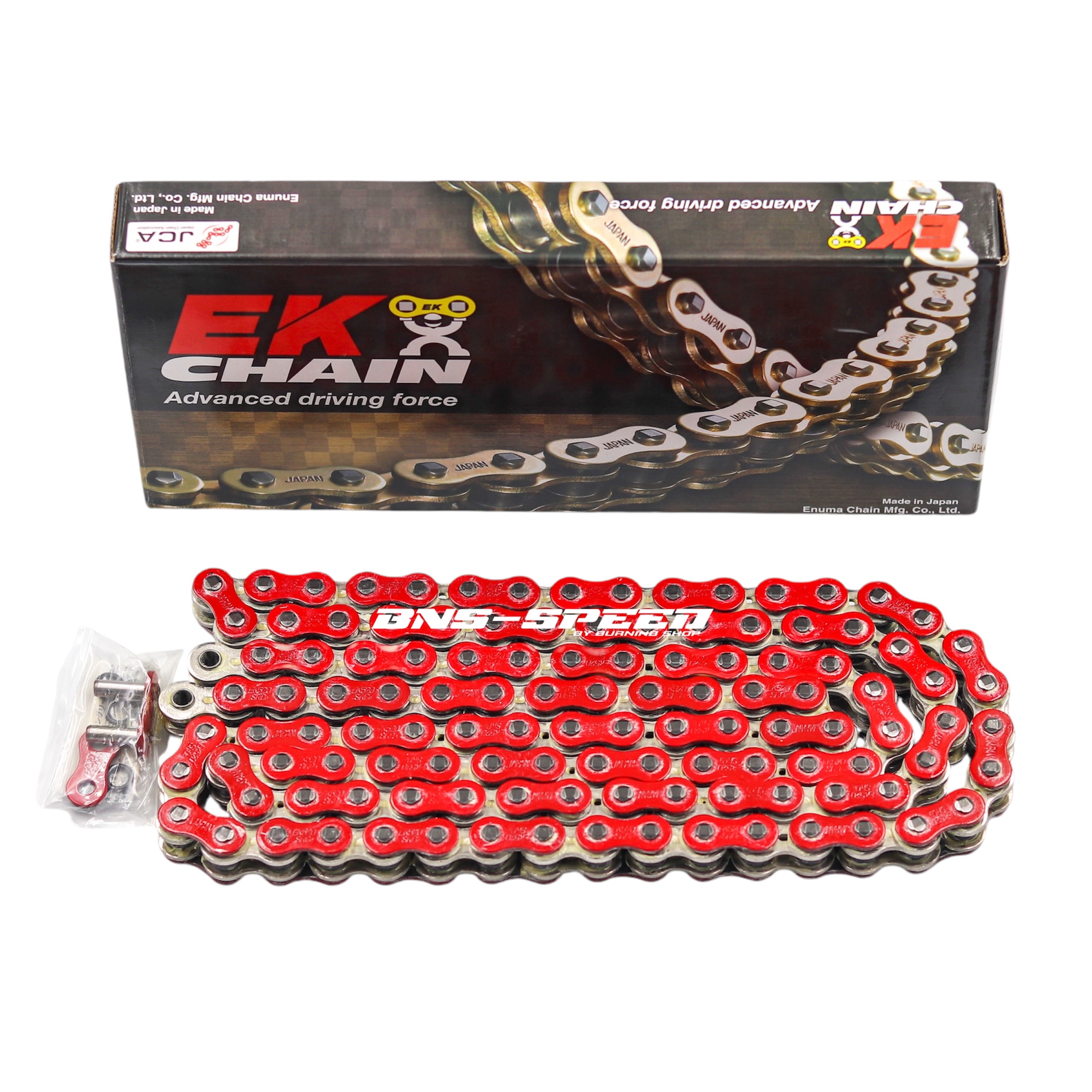 โซ่ EK CHAIN 72-01-RD 520SR06 EK CHAIN 520 SRO O-Ring / Red