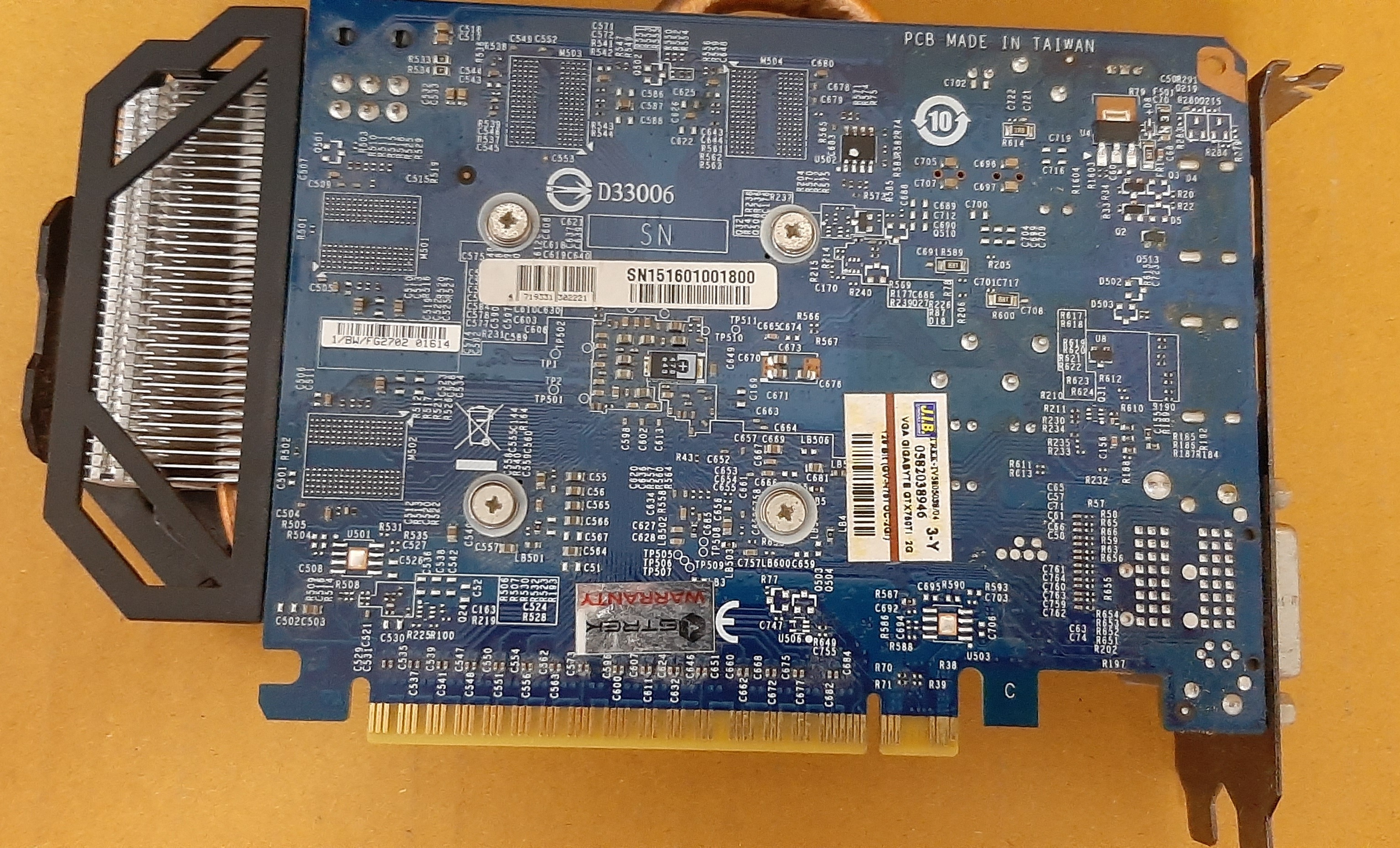 การ์ดจอมือสอง ยี่ห้อ Gigabyte รุ่น GTX750Ti 2GB DDR5 ประกันร้าน 1 เดือน