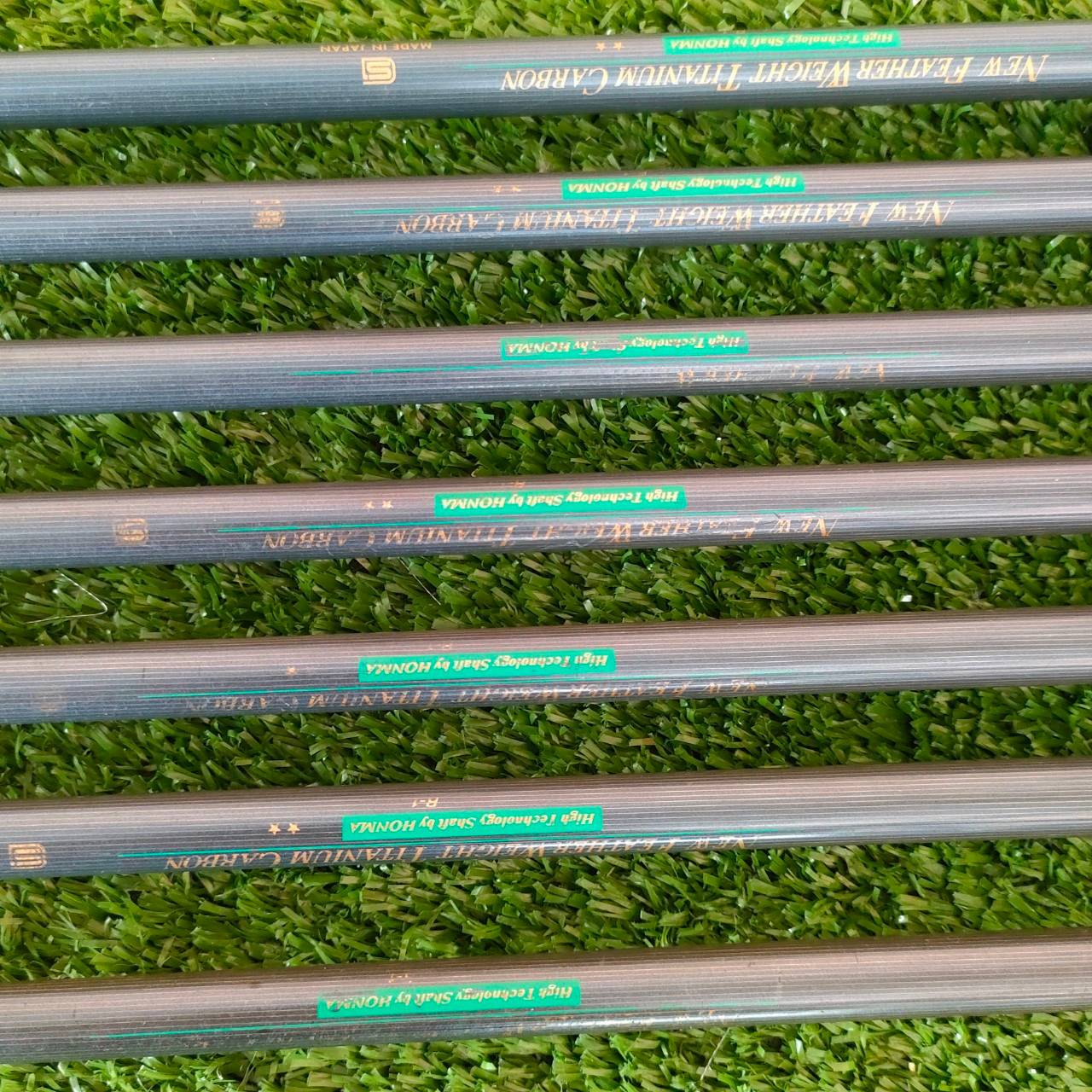 ชุดเหล็ก HONMA LB-280 ตัวนี้่เป็น NEW H&F ทอง24K มีเหล็ก 5 - 11 ก้าน Titanium FLEX R-1 **ก้านระดับ 2ดาว ** สุดยอดพรีเมี่ยม ไม้กอล์ฟมือสอง ของแท้ BY NakaraLuxurious