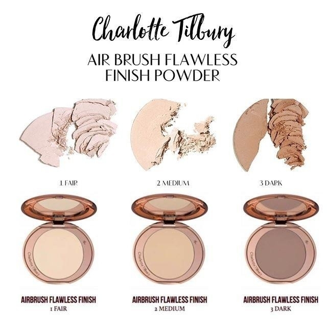Charlotte Tilbury Airbrush Flawless Finish ขนาด Mini 0.8g แป้งฝุ่นอัดแข็ง