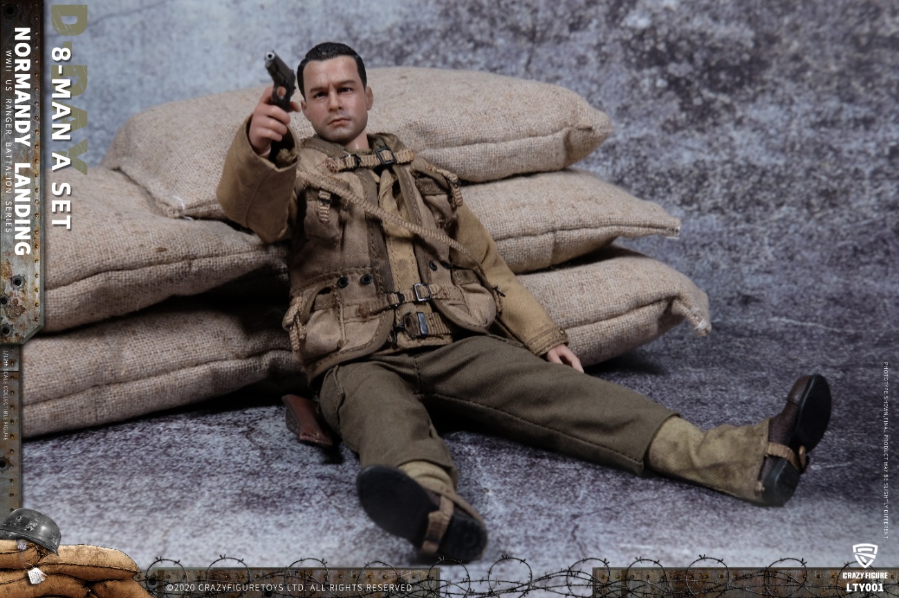 [สั่งจอง] Crazy Figure LTY001 1/12 : WWII U.S. Army On D-Day Deluxe Edition