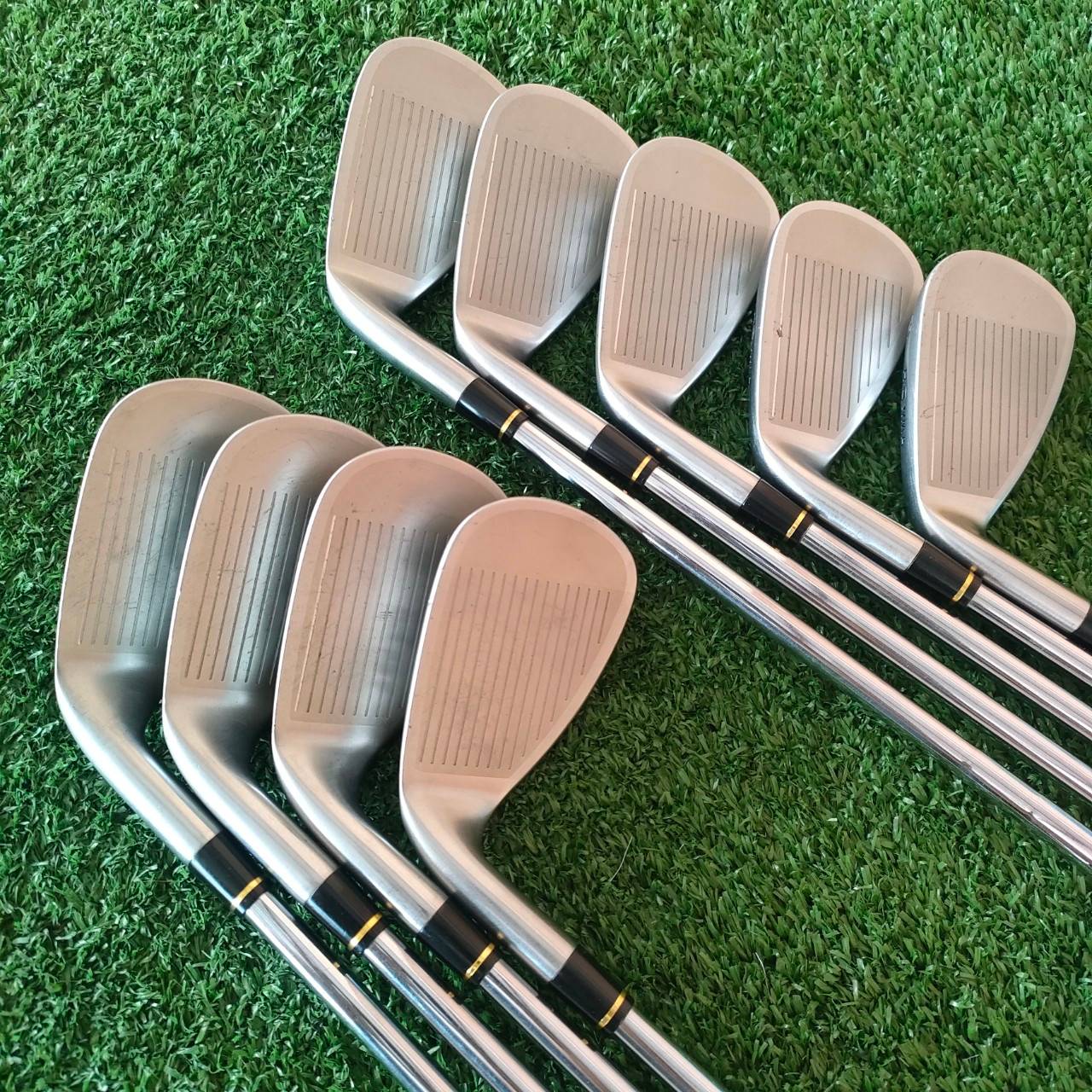 ชุดเหล็ก HONMA LB-515 มีเหล็ก 5-11 เเละ AW SW ก้าน N.S.PRO 850 GH FLEX R ชุดเหล็กหน้าเด้ง!! พรีเมี่ยมสูงสุดจาก SAKATA ก้านเหล็กสุดพรีเมี่ยม!! น้ำหนักเบาแค่ 85 กรัม ทำให้ตีง่ายมาก!! ไม้กอล์ฟมือสอง ของแท้ BY NakaraLuxurious
