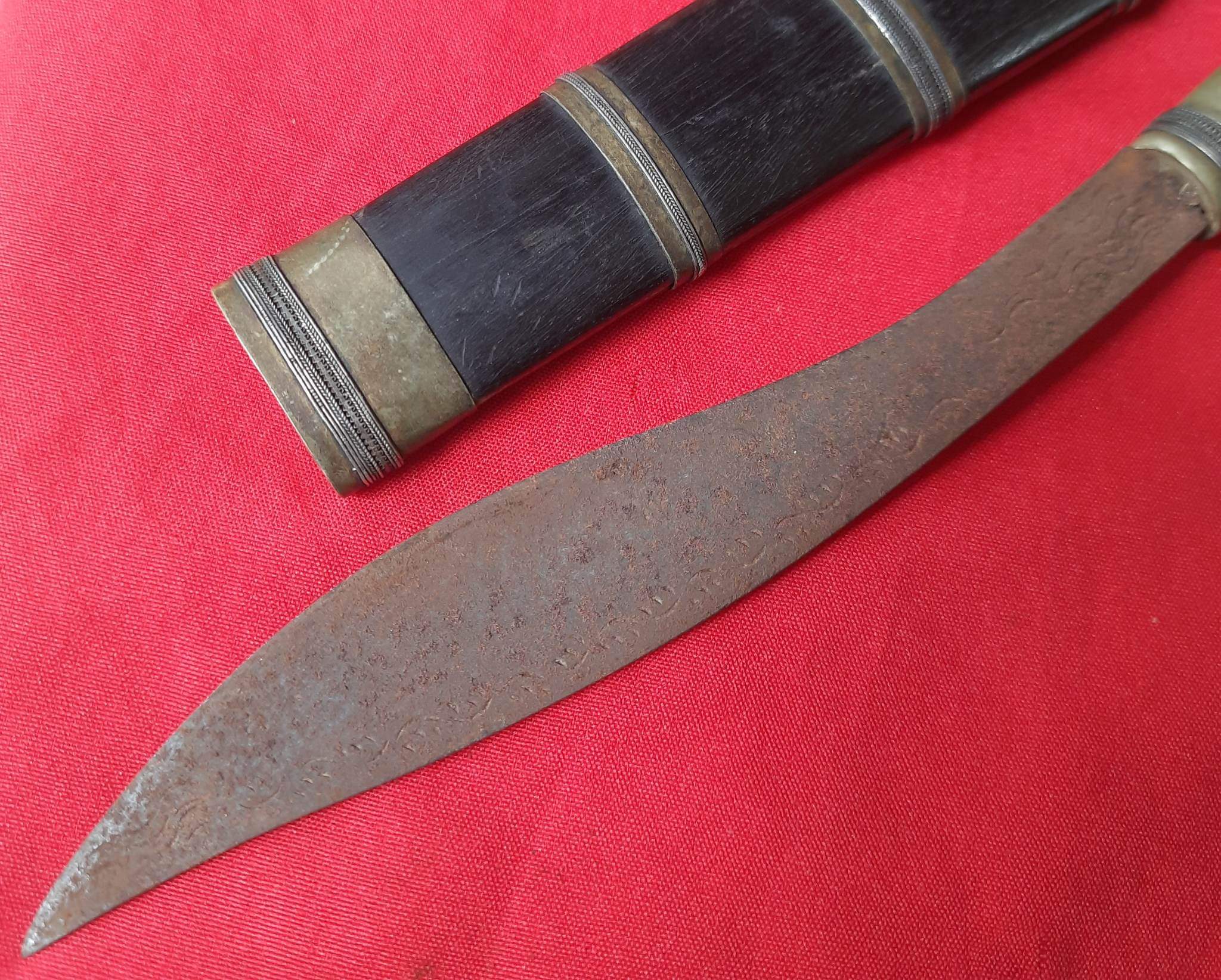 โปรไฟลุก🔥 โปรไฟลุก🔥 มีดหมอ ด้ามไม้ พญางิ้วดำ แกะสลัก พ่อแก่