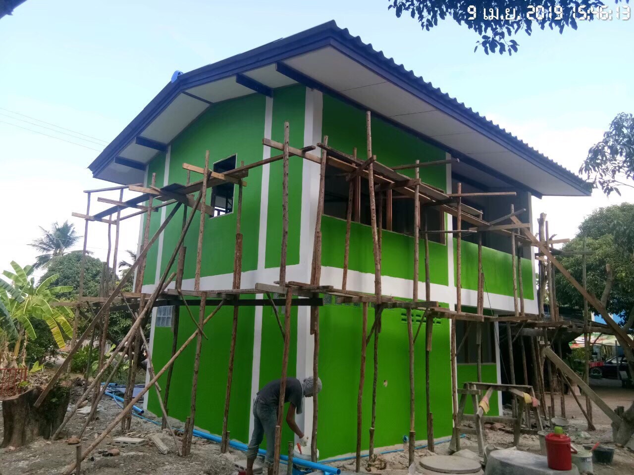 งานสร้าง ห้องพักครู รร.ดอนฟักทอง