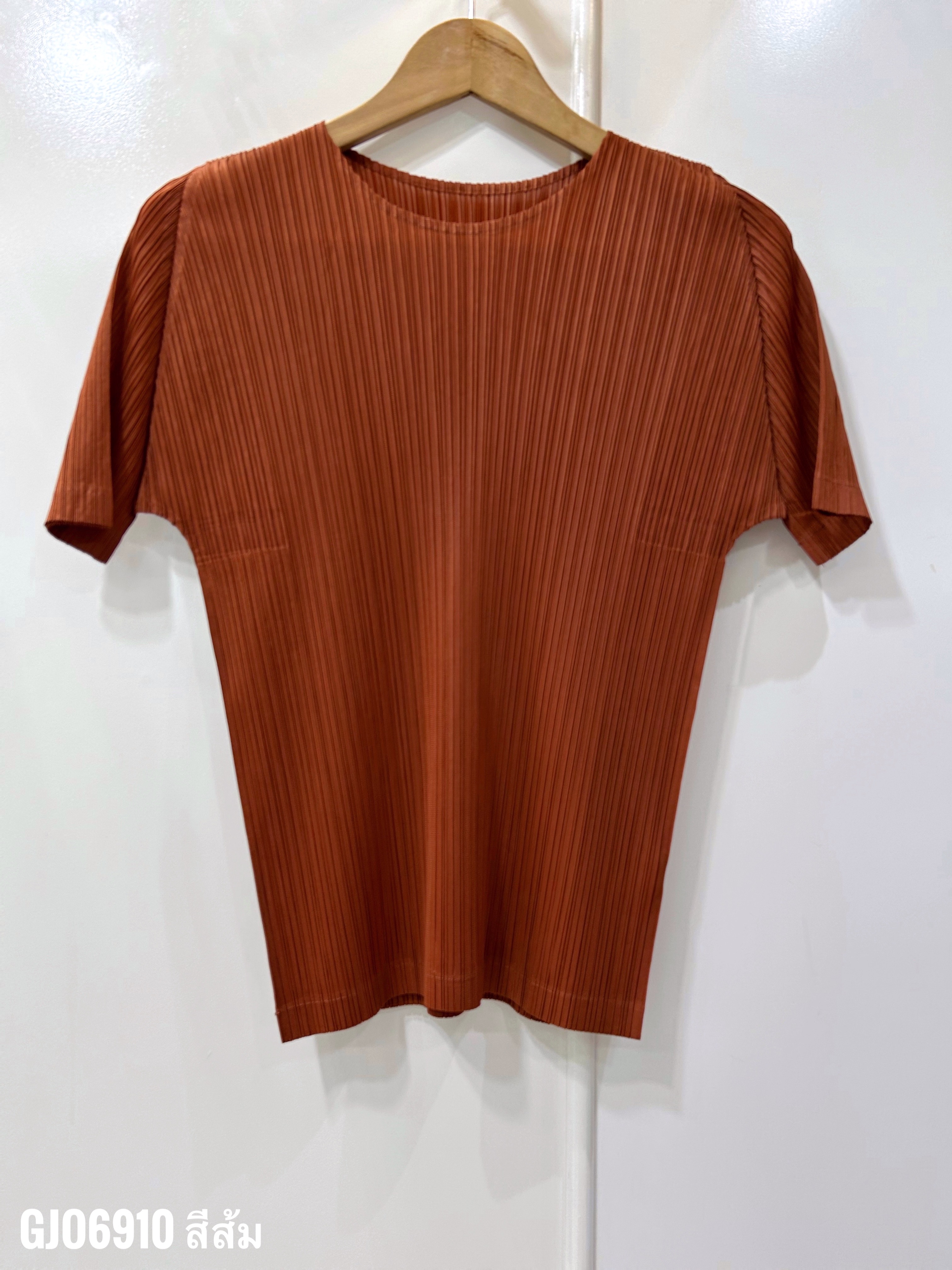 เพิ่มสีใหม่!! 2MUAY BASIC GJO6910 เสื้อพลีทคุณภาพ SHORT SLEEVE PLEATED TOP 14 สี FREE SIZE